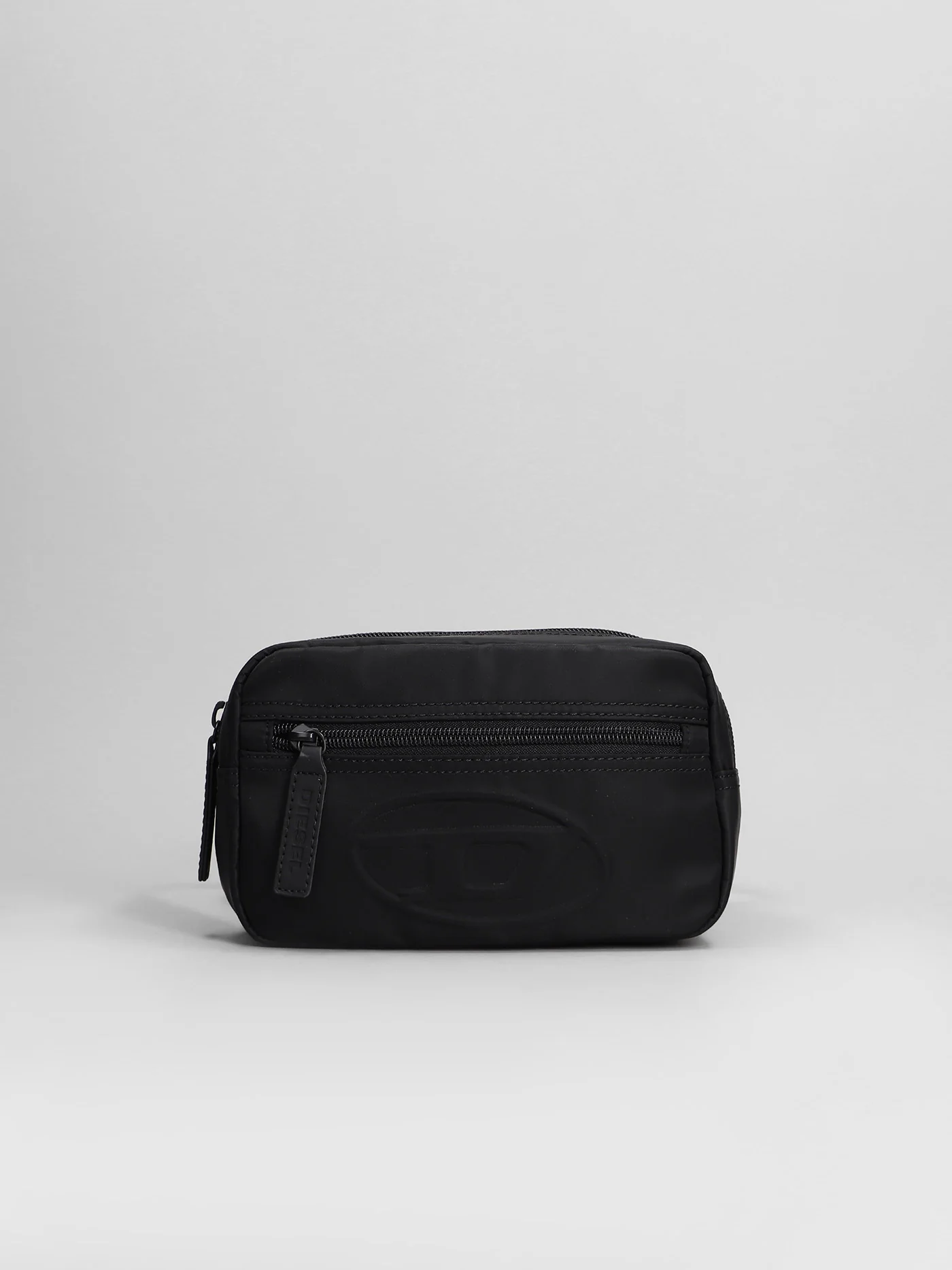 Wdembossed Waist Bag in black polyester