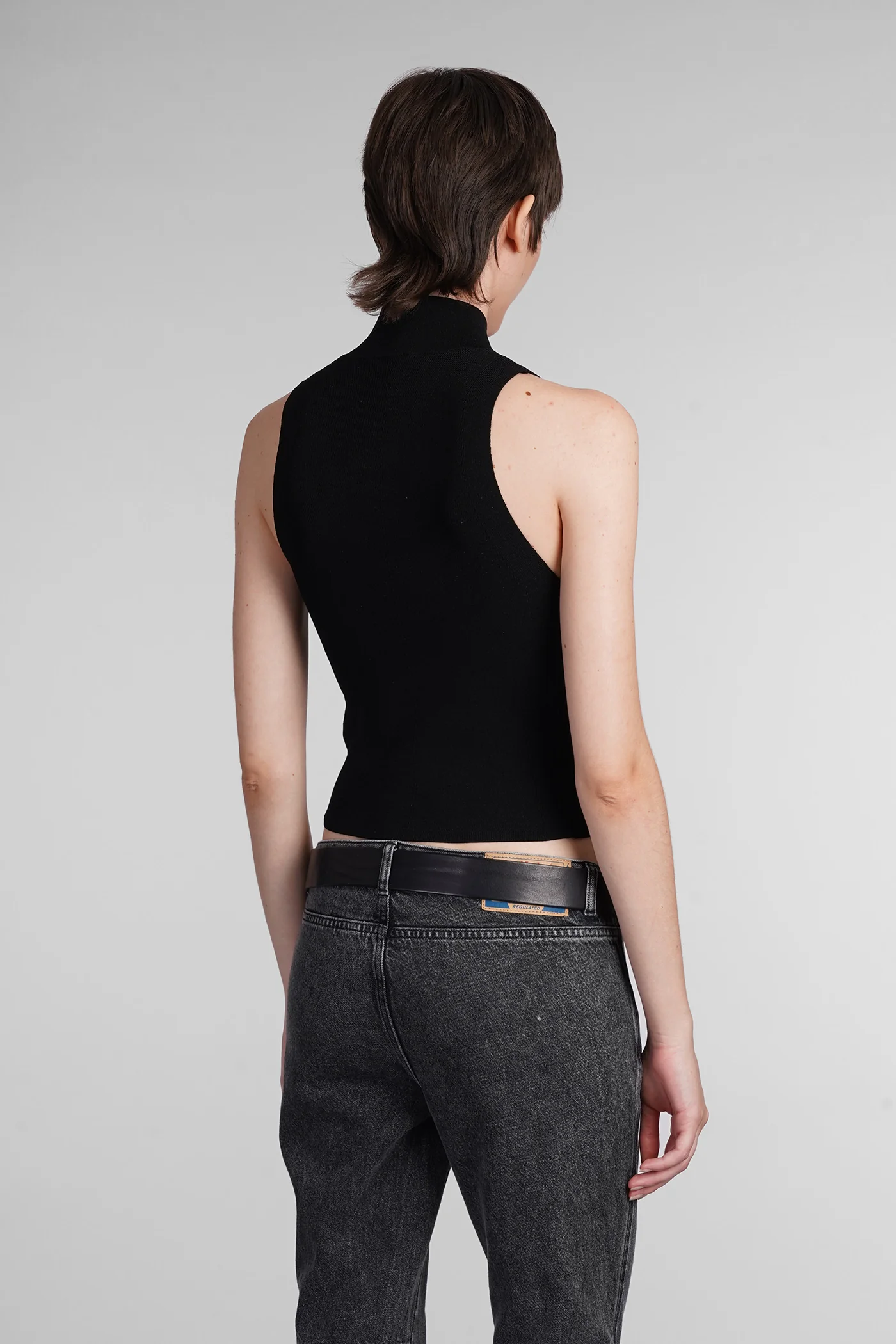 M onervax Topwear in black Rayon - Image 3