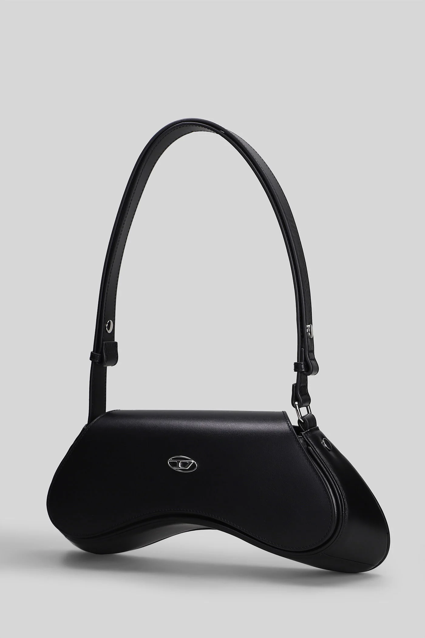 Play crossbody Shoulder bag in black leather - Image 2