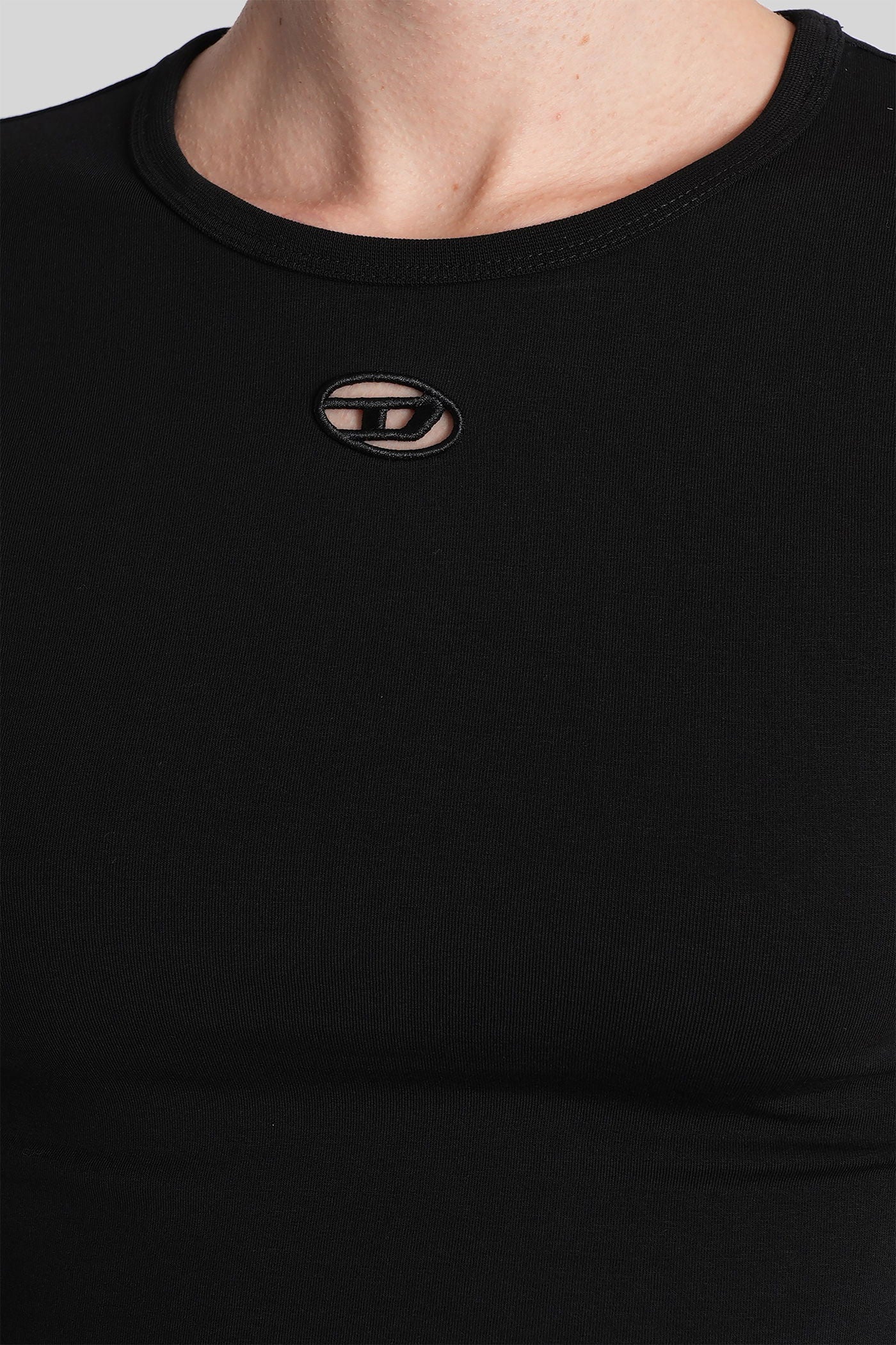T-angie-od T-Shirt in black cotton - Image 5