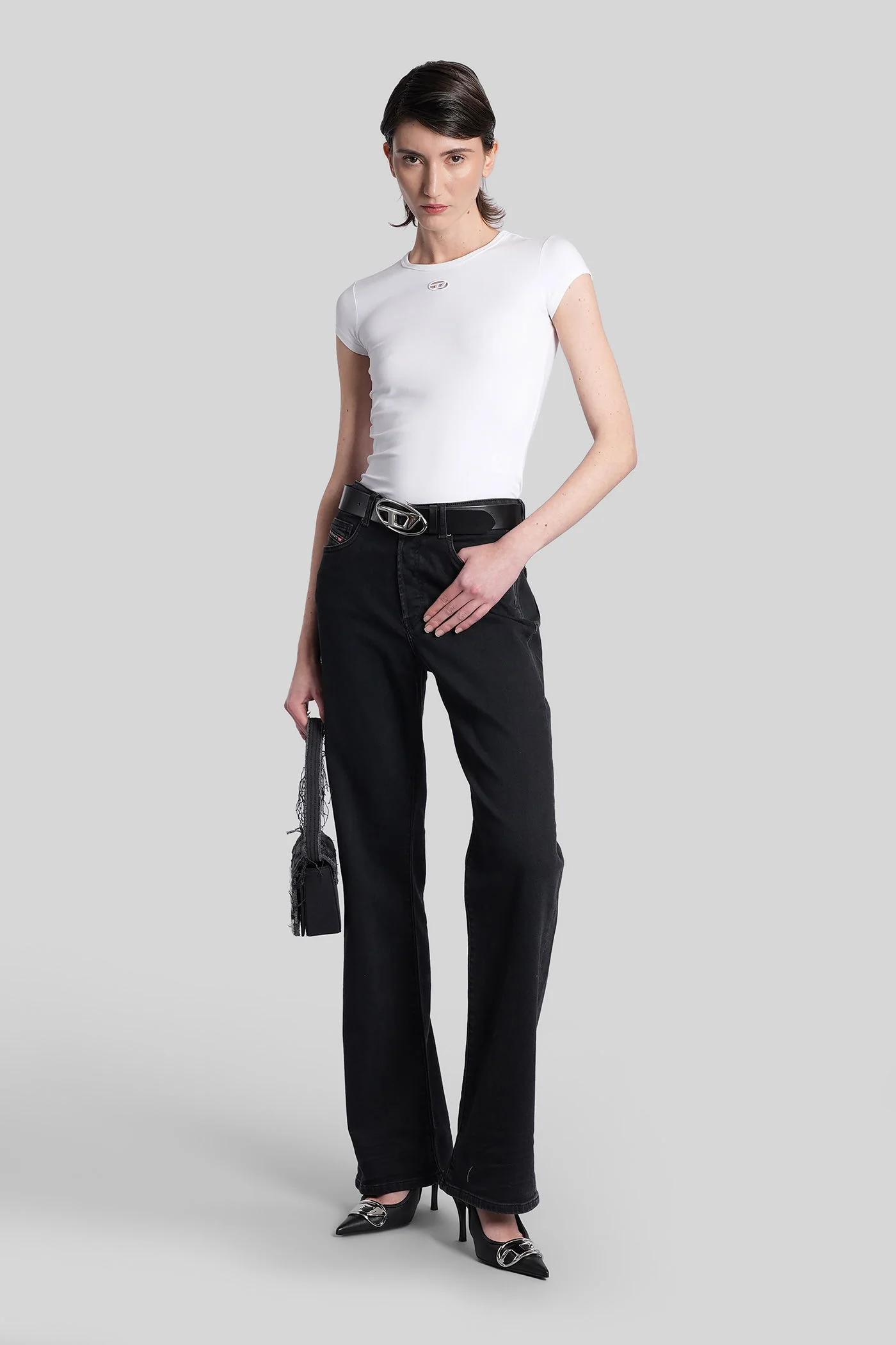 T-angie-od T-Shirt in white cotton - Image 2