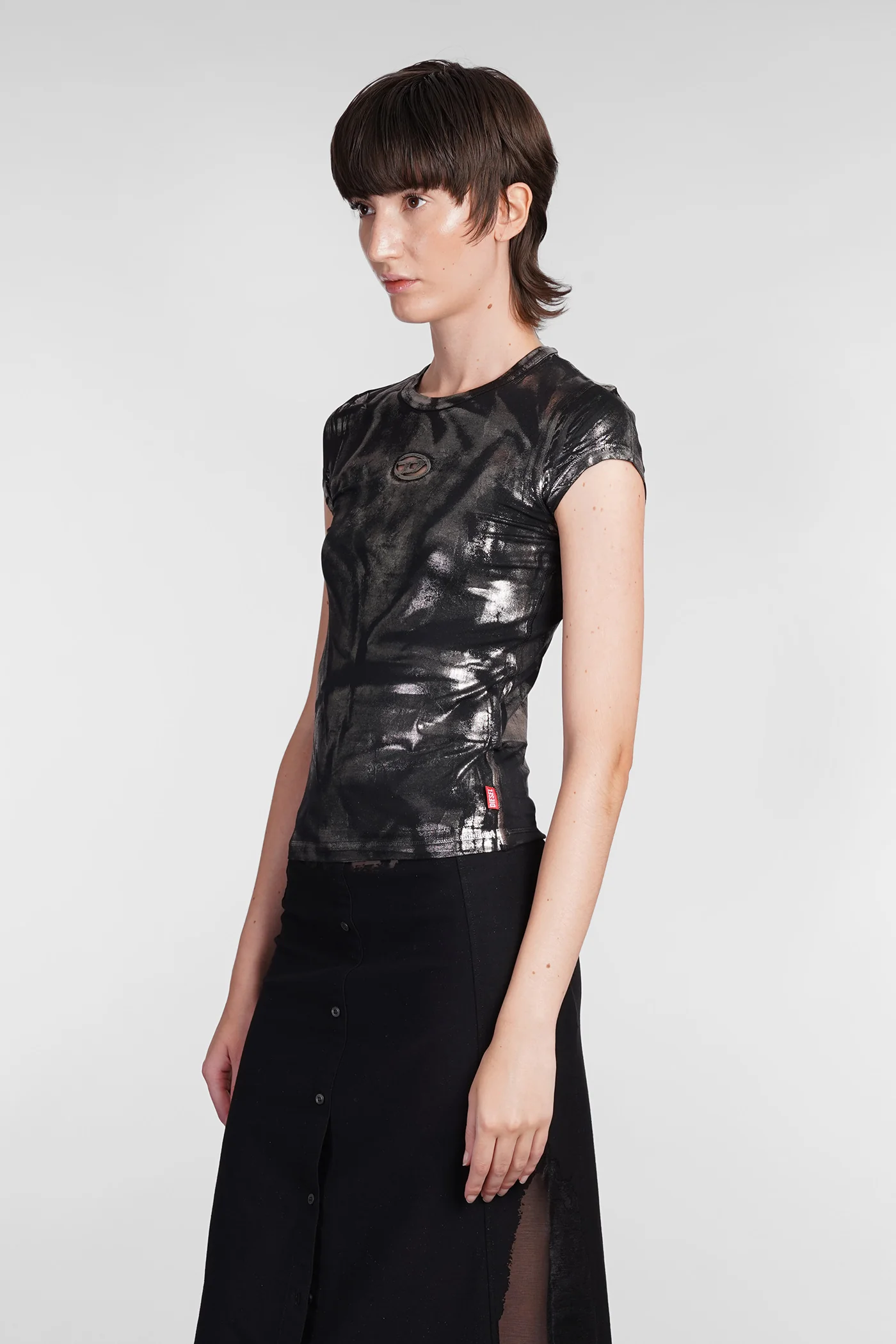 T angie P1 T-Shirt in black Modal - Image 4