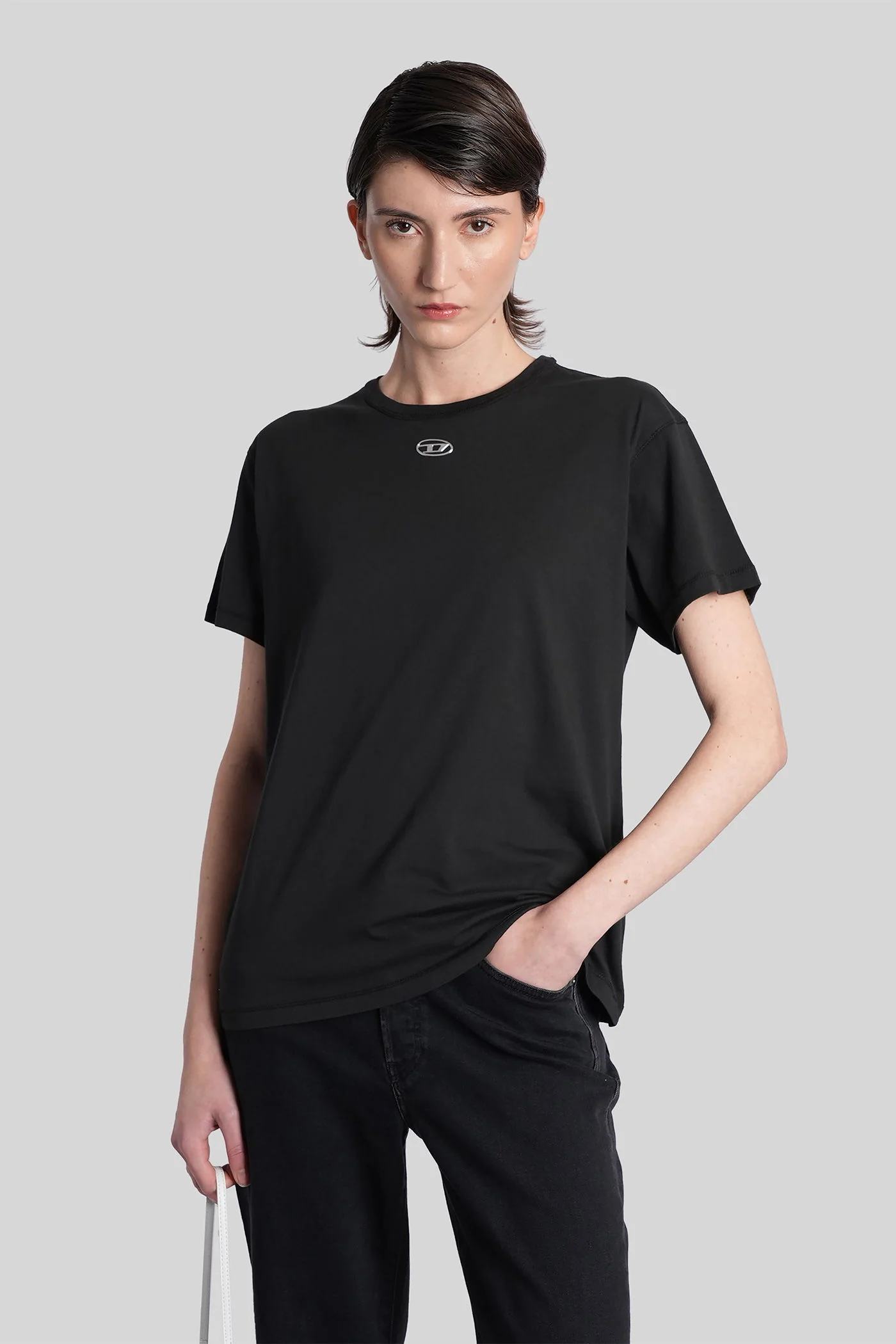 T-normy-od T-Shirt in black cotton