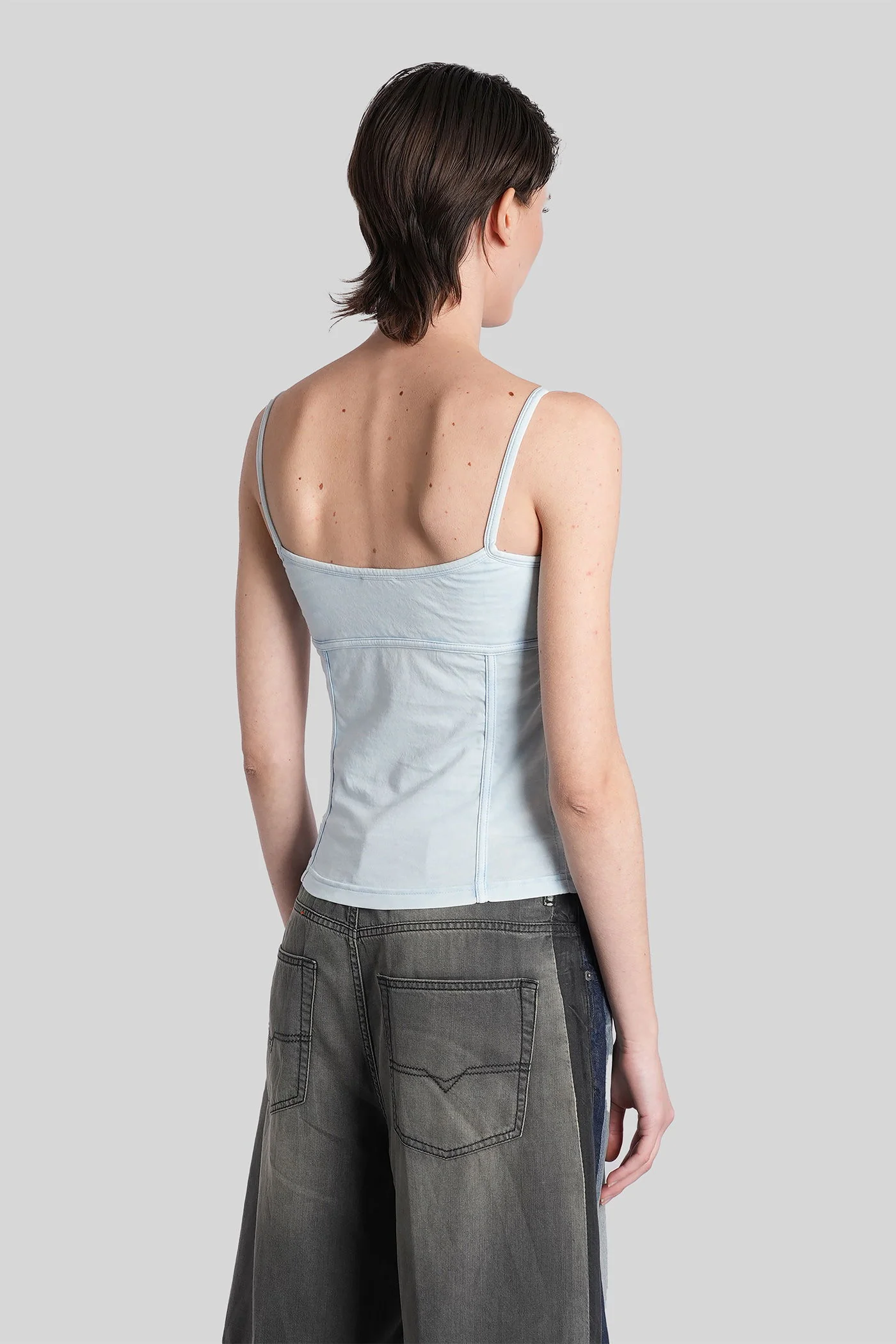 T-ony Topwear in cyan cotton - Image 3