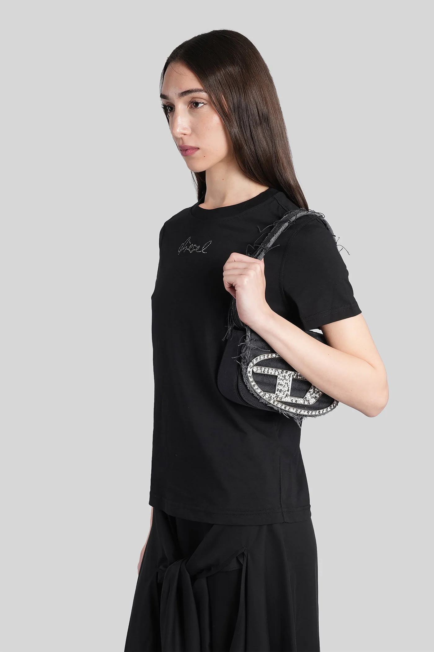 T-reg-s2 T-Shirt in black cotton - Image 4