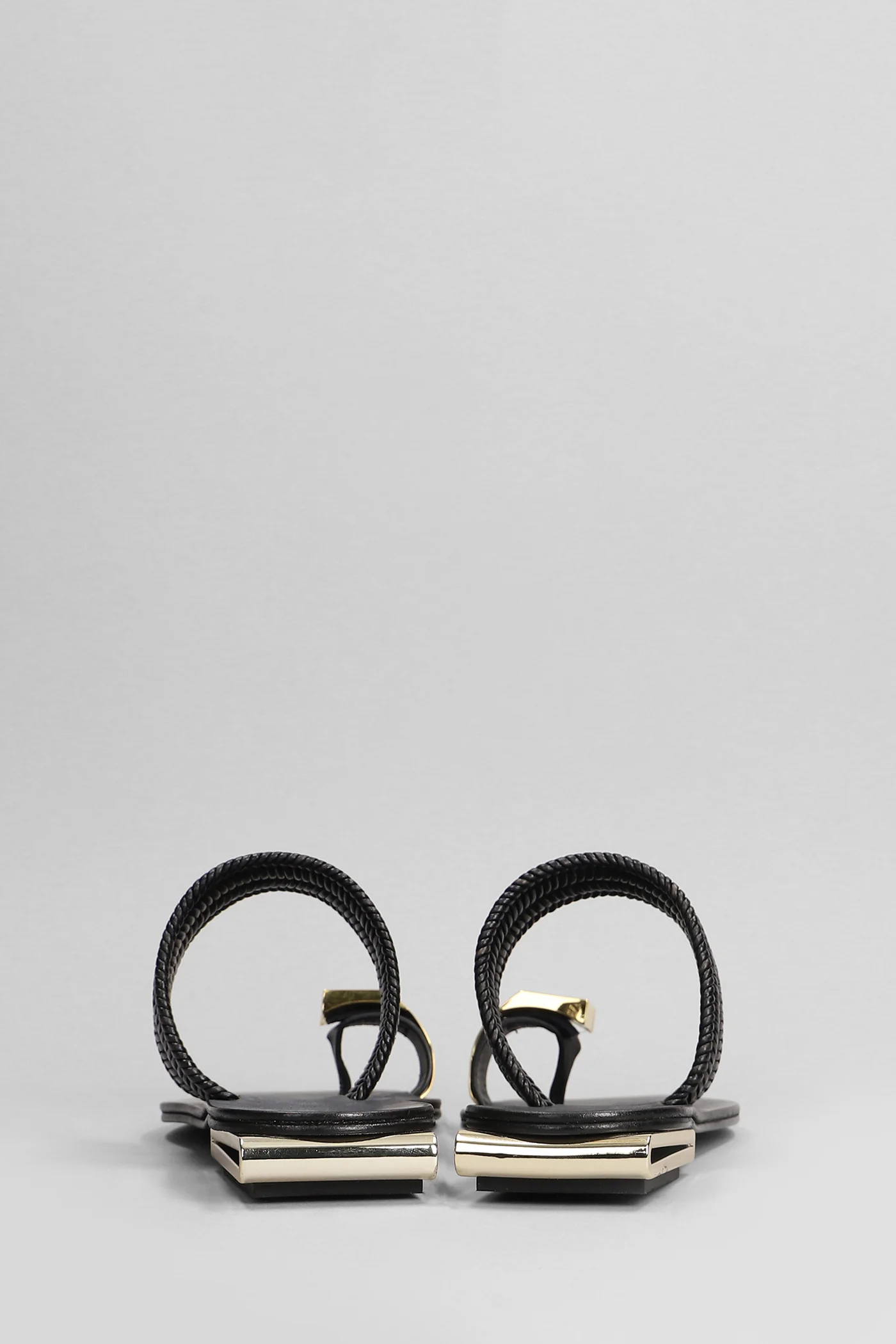 Flats in black leather - Image 4