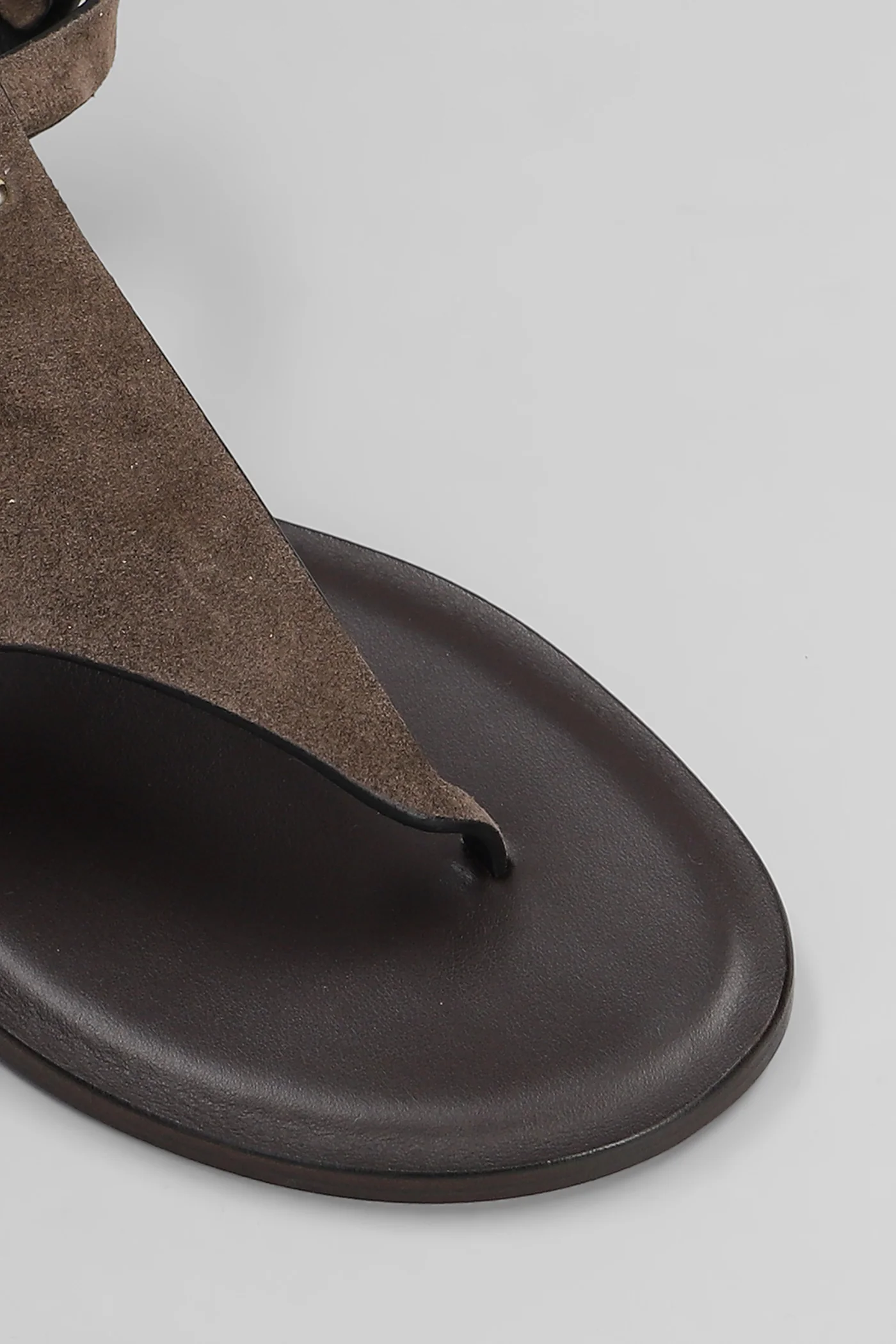 Flats in brown suede - Image 3