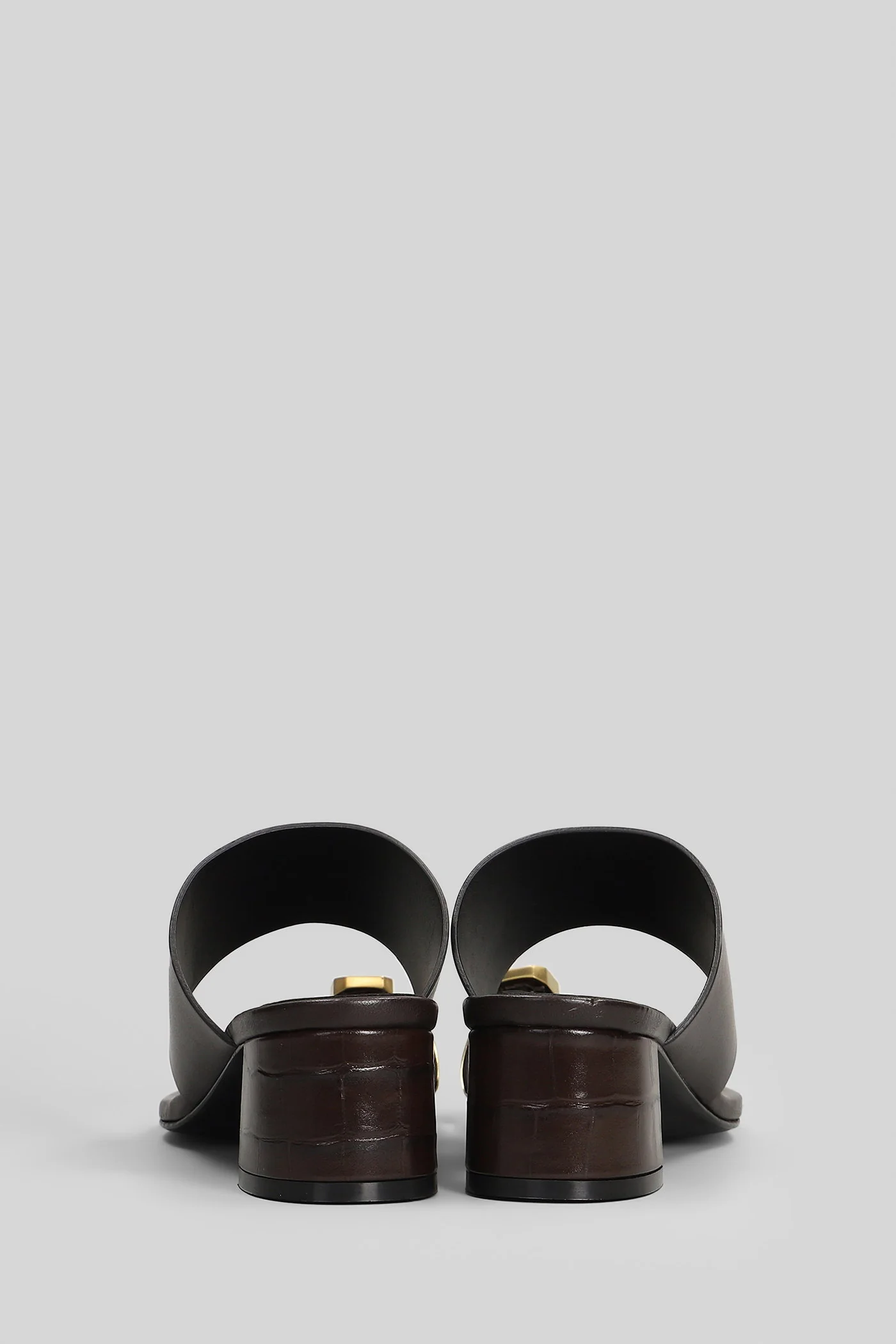 Sandals in brown leather - Image 4