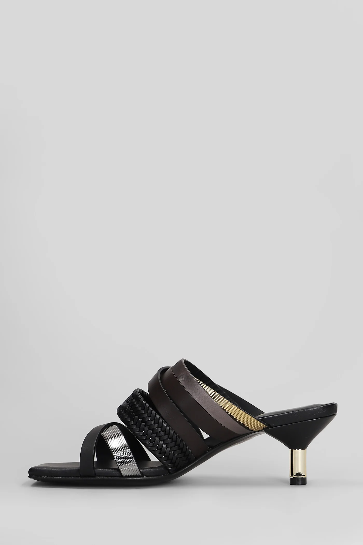 Slipper-Mule in black leather - Image 3