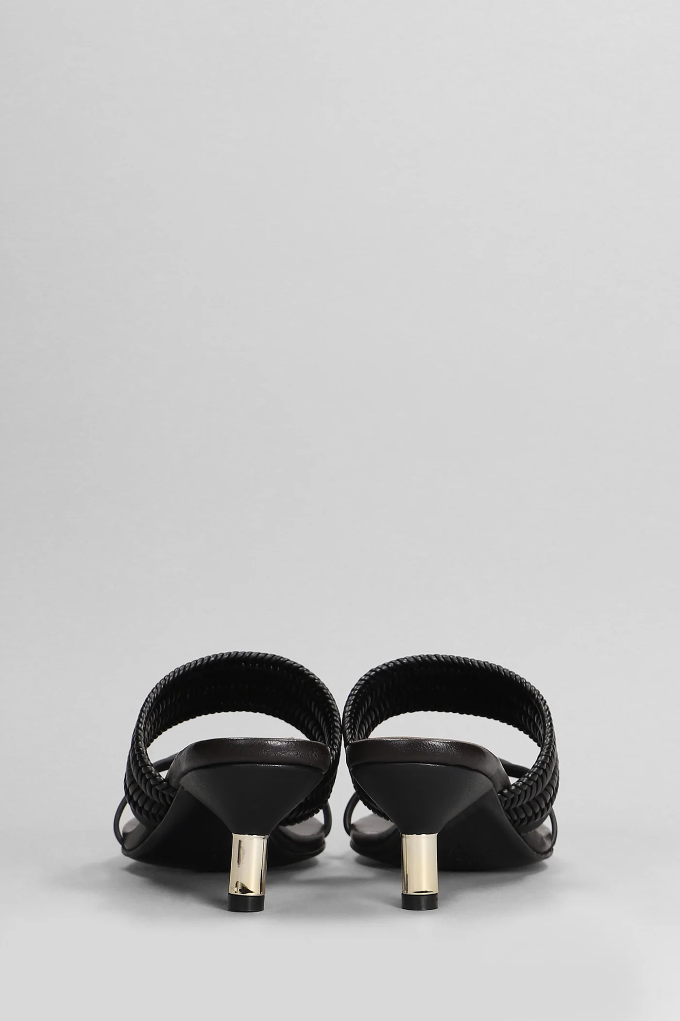 Slipper-Mule in black leather - Image 4