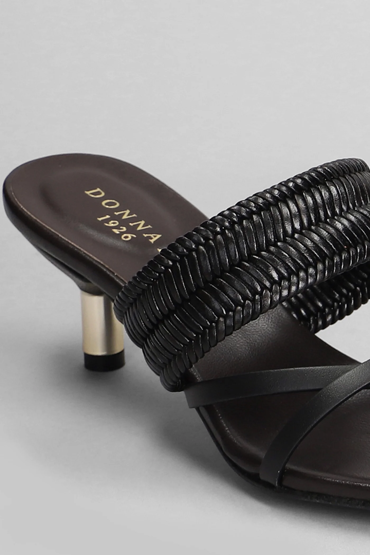Slipper-Mule in black leather - Image 5