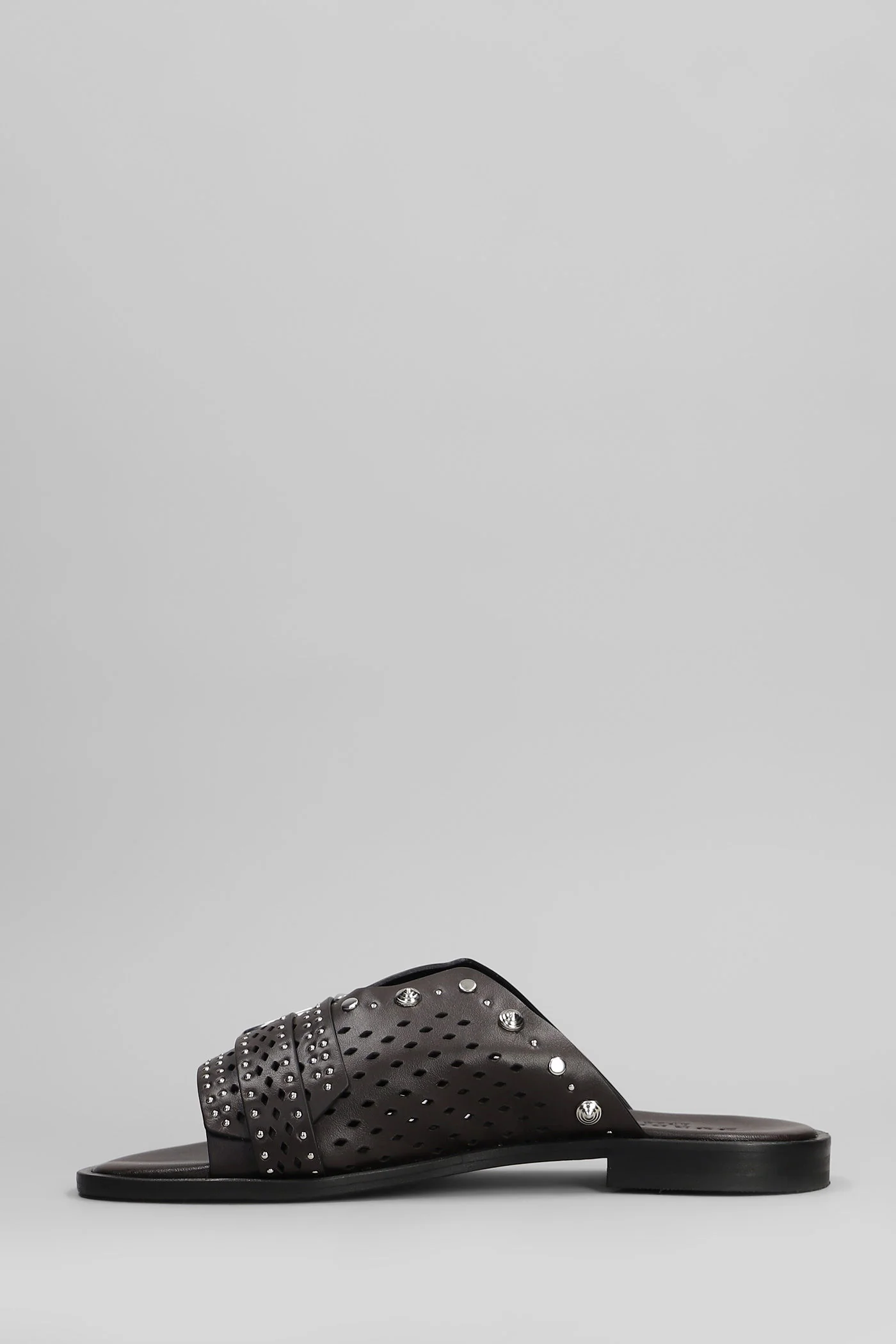 Slipper-Mule in brown leather - Image 3