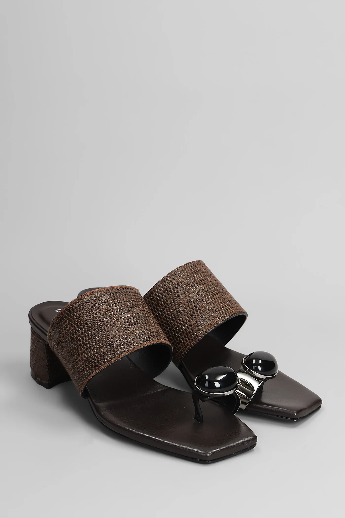 Slipper-Mule in dark brown leather - Image 2