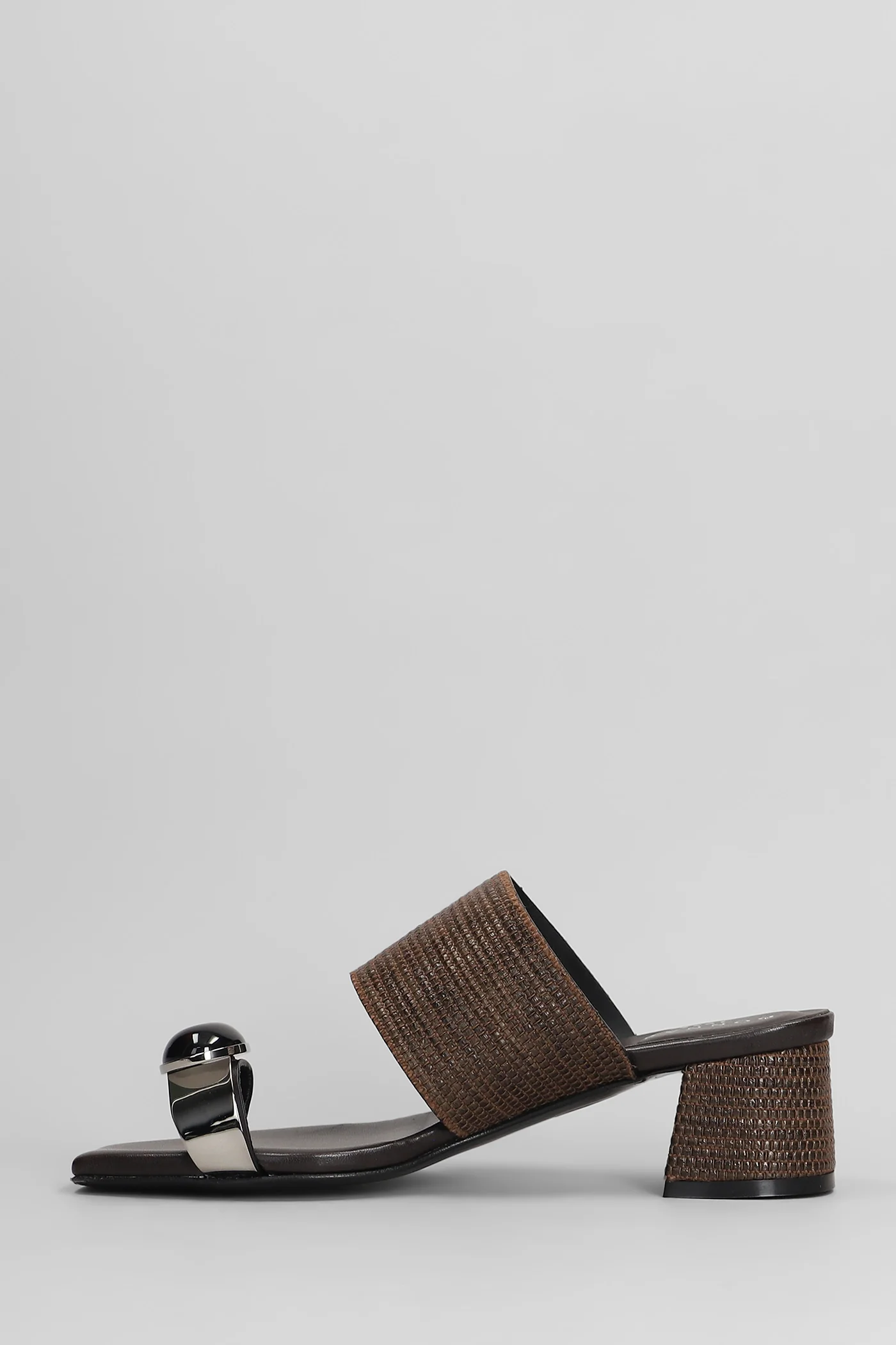 Slipper-Mule in dark brown leather - Image 3