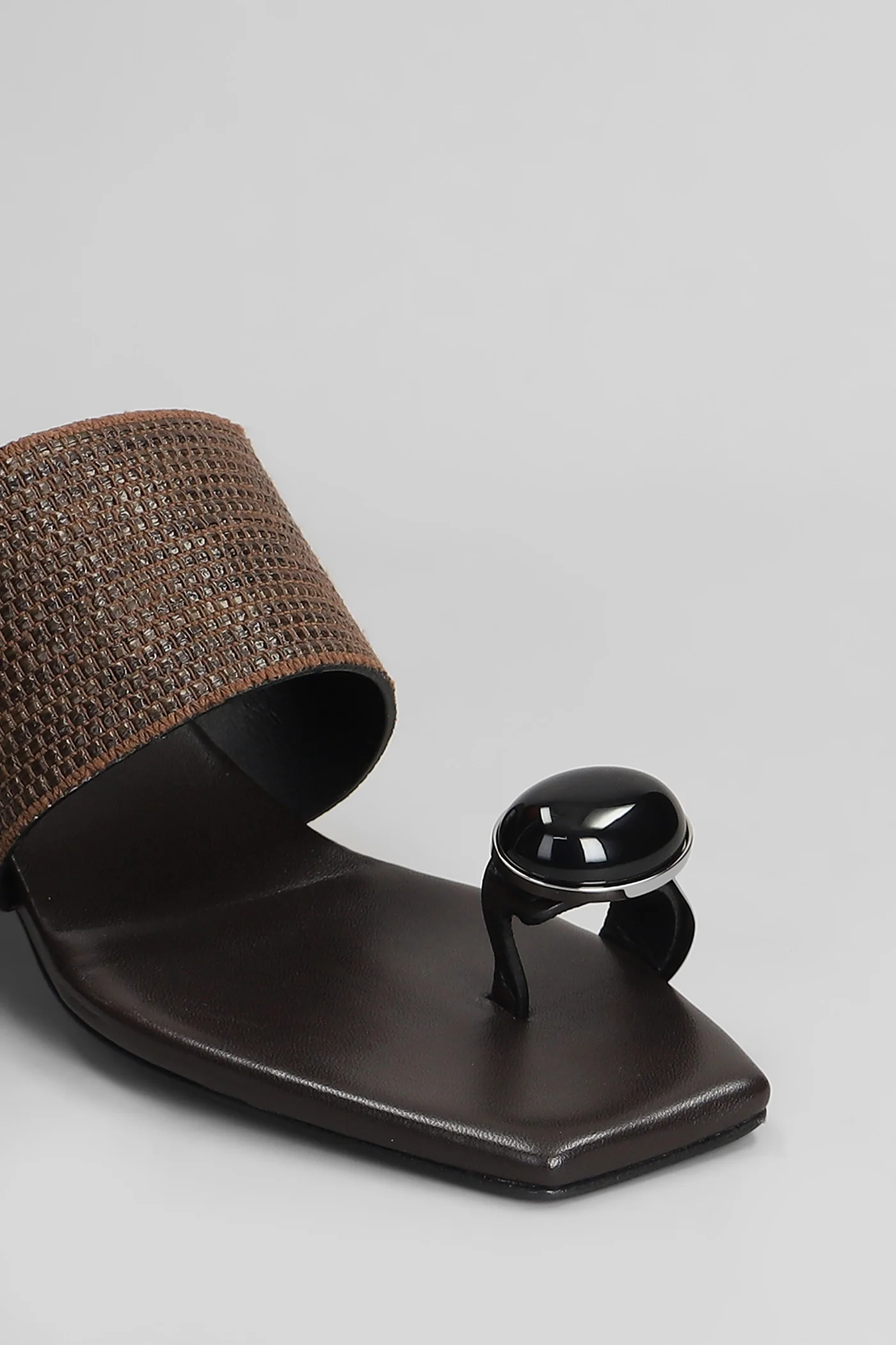 Slipper-Mule in dark brown leather - Image 5