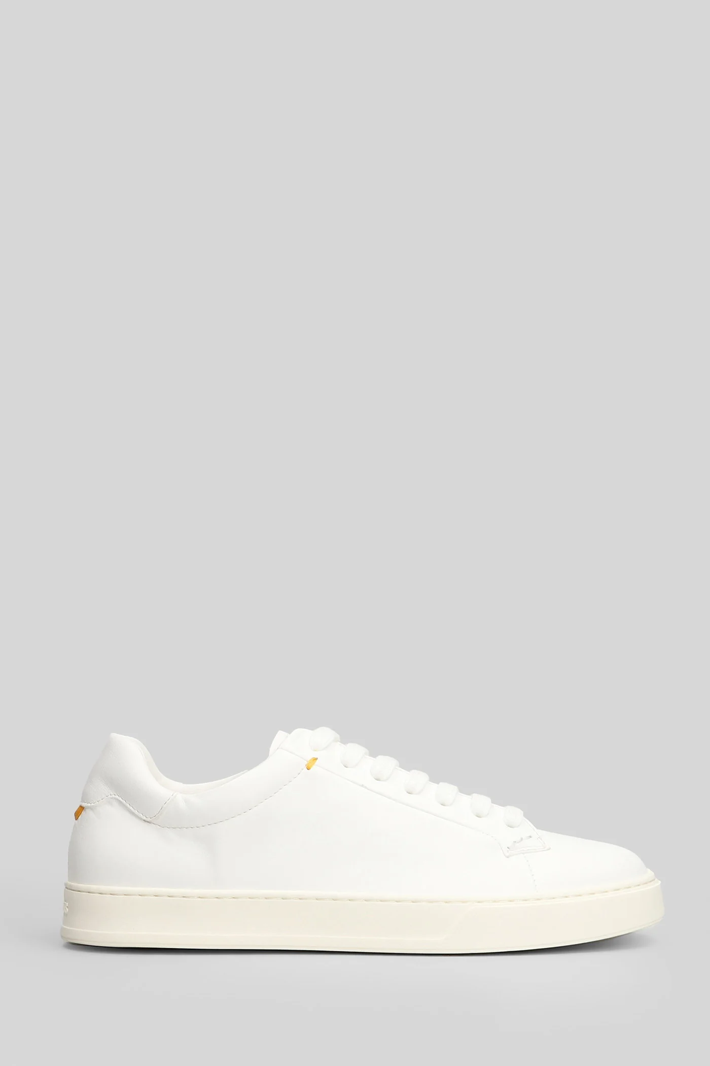 Sneakers in white leather