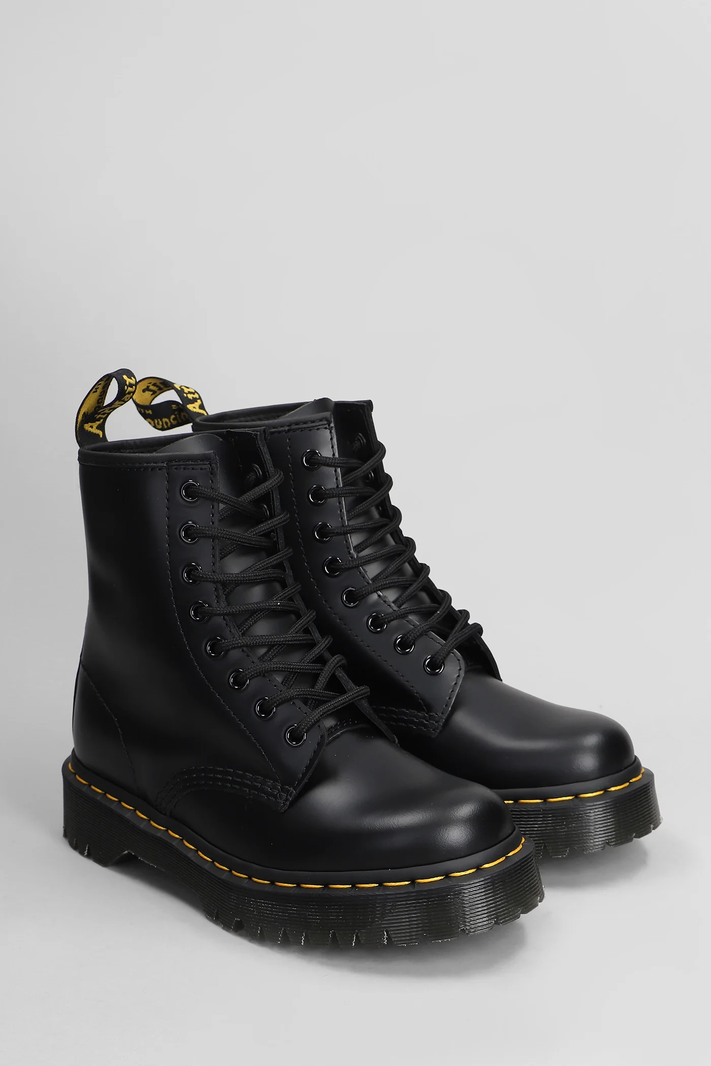 1460 Bex Combat boots in black leather - Image 2