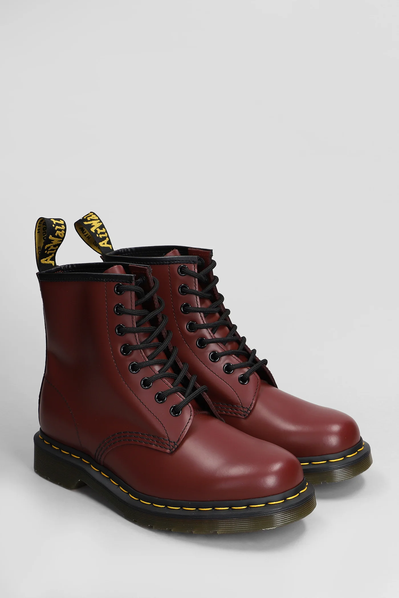1460 Combat boots in bordeaux leather - Image 27
