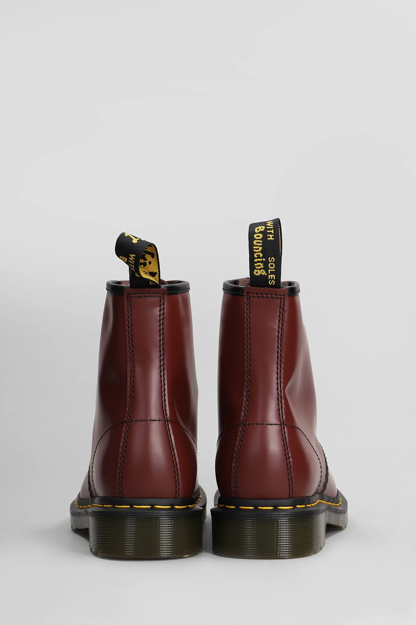 1460 Combat boots in bordeaux leather - Image 4