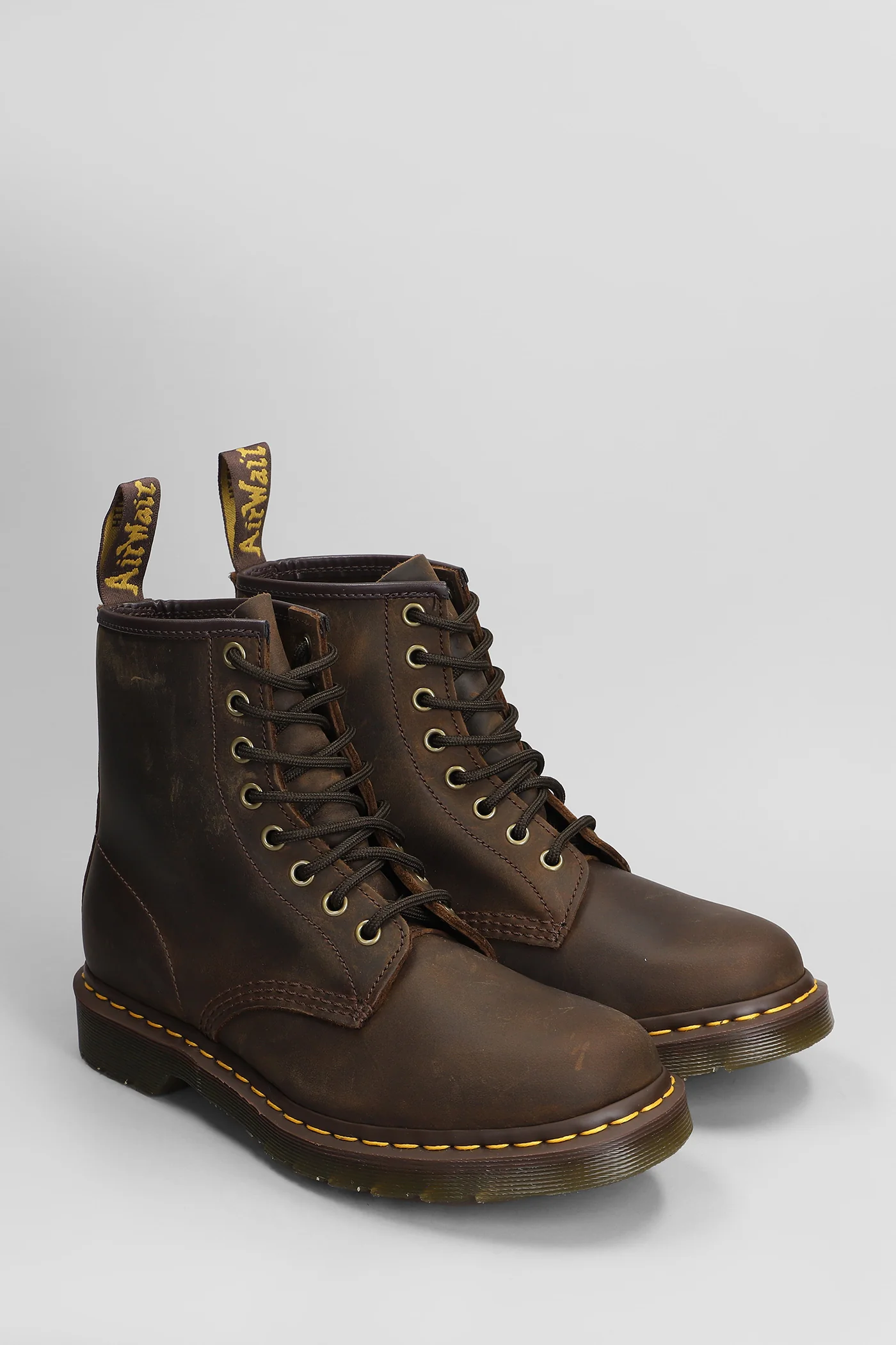 1460 Combat boots in brown leather - Image 2