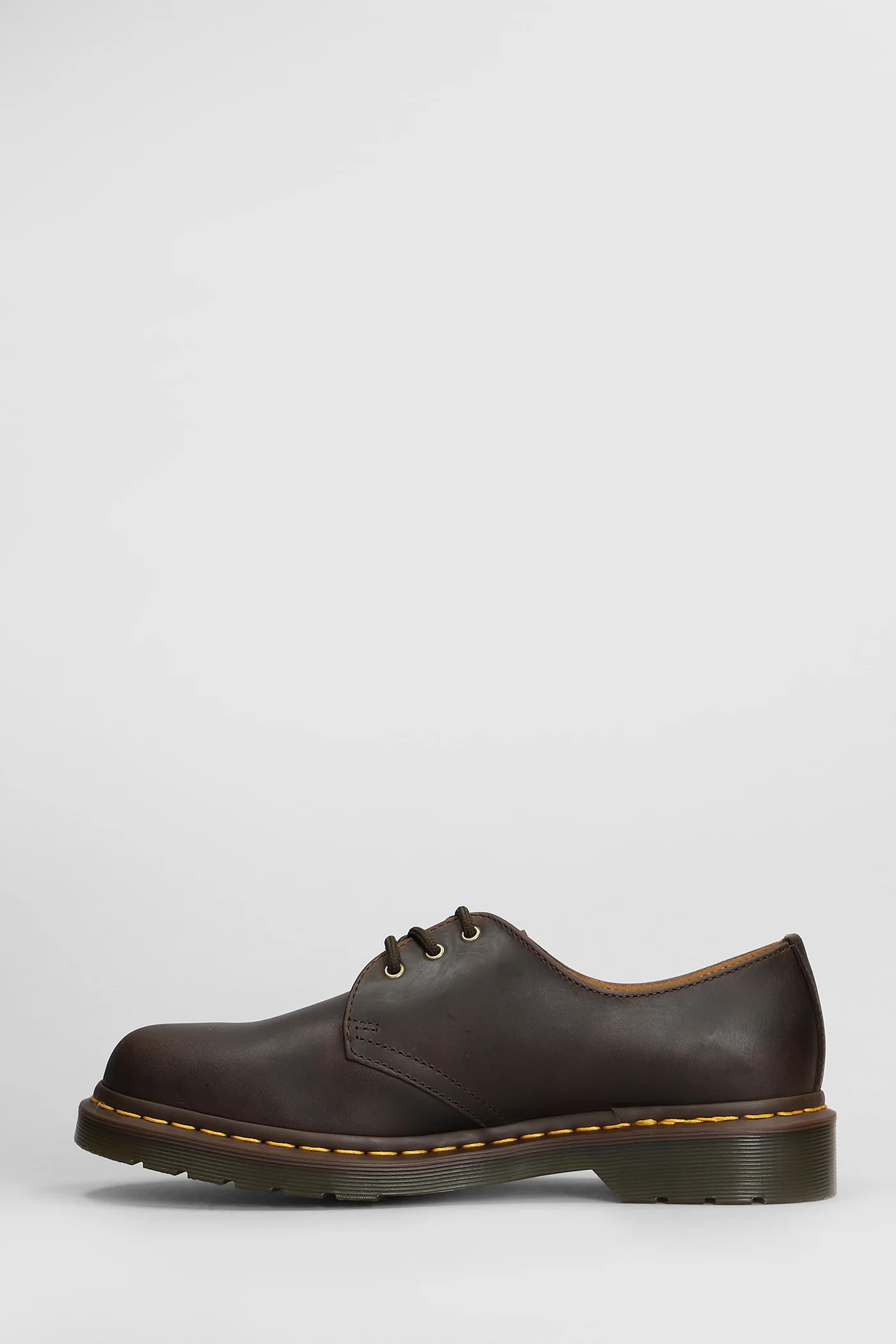 1461 Lace up shoes in brown leather - Image 3