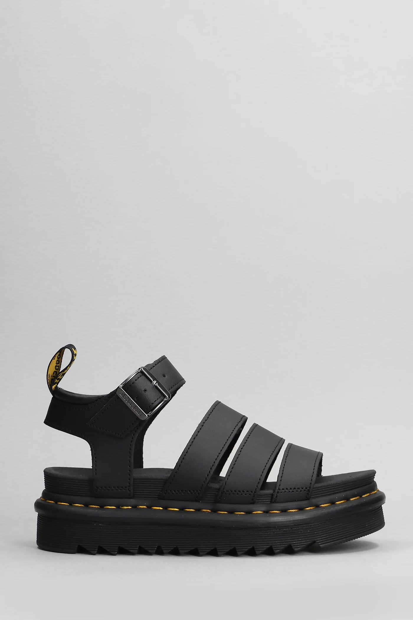 Blaire Flats in black leather