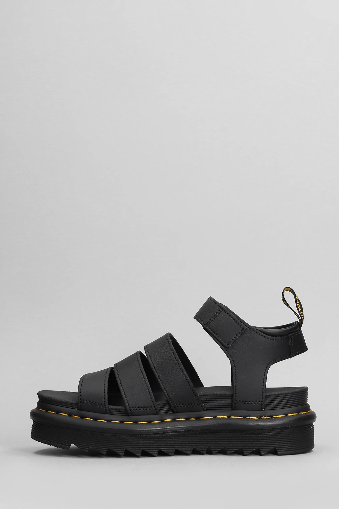 Blaire Flats in black leather - Image 3