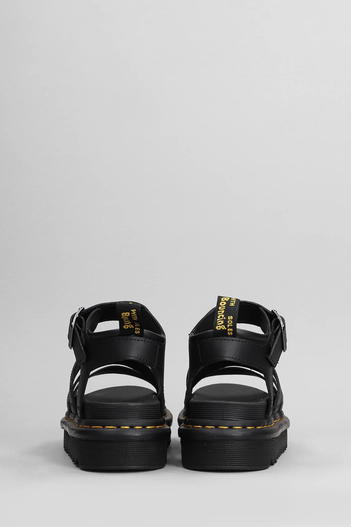 Blaire Flats in black leather - Image 4