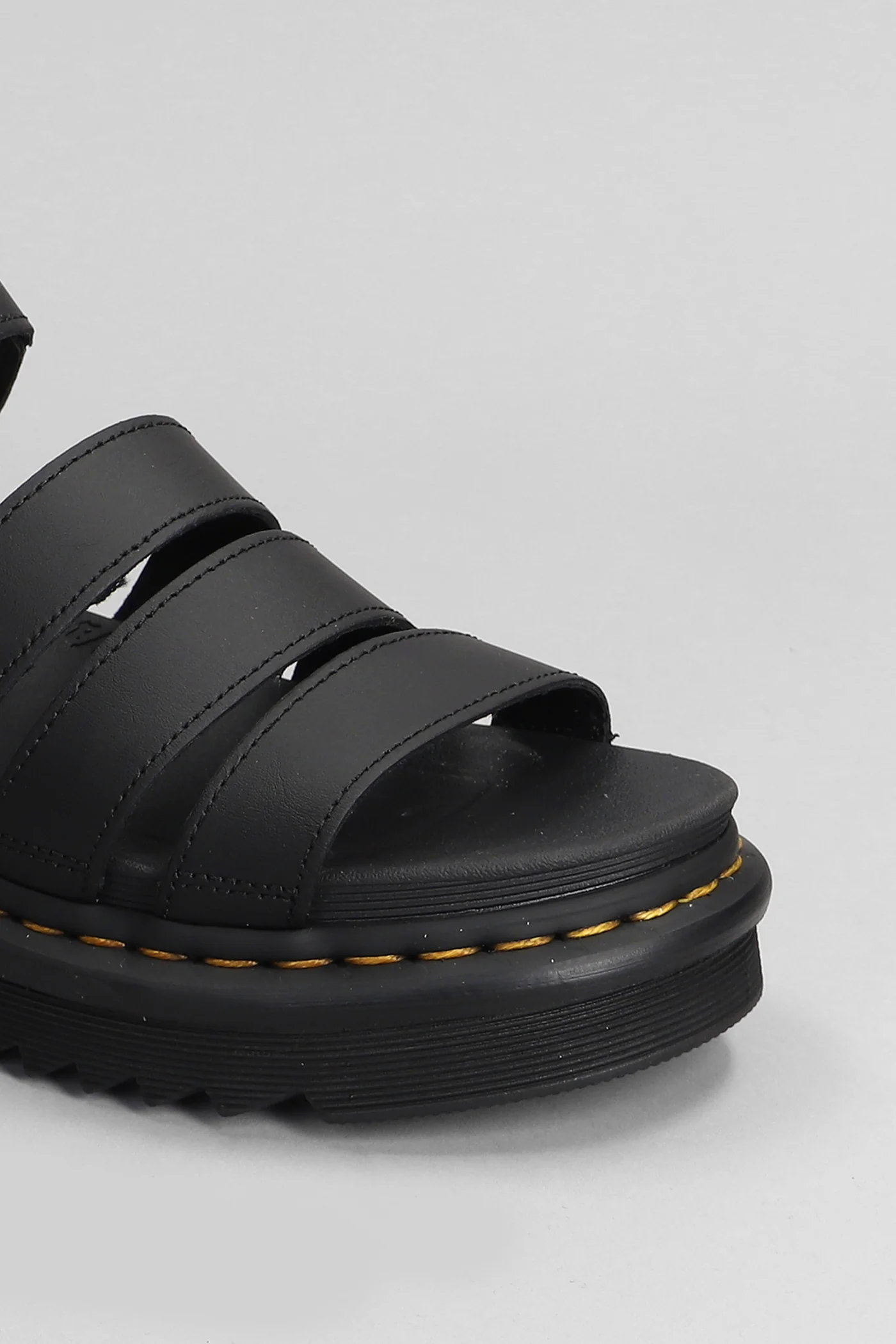 Blaire Flats in black leather - Image 5