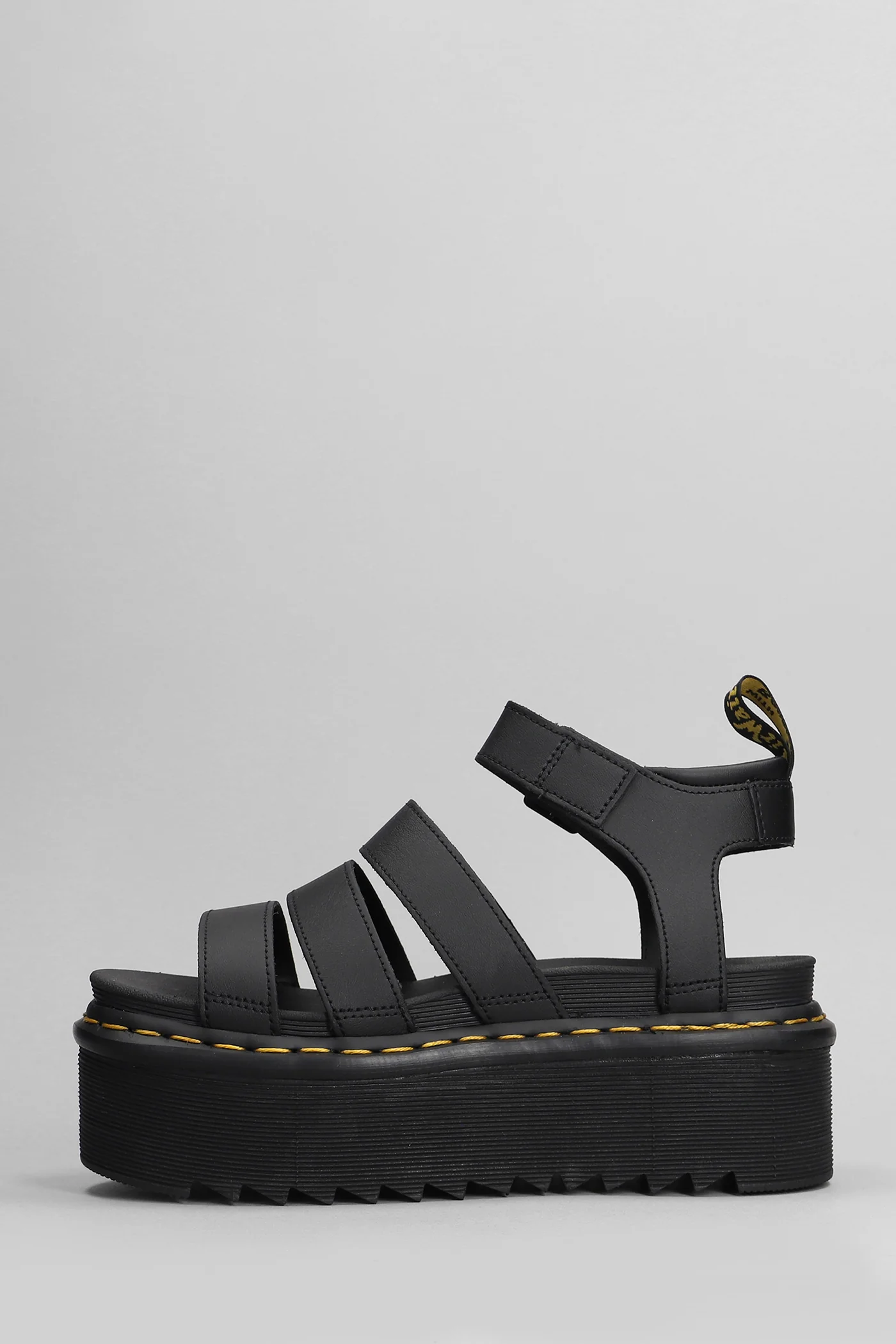 Blaire Quad Wedges in black leather - Image 3