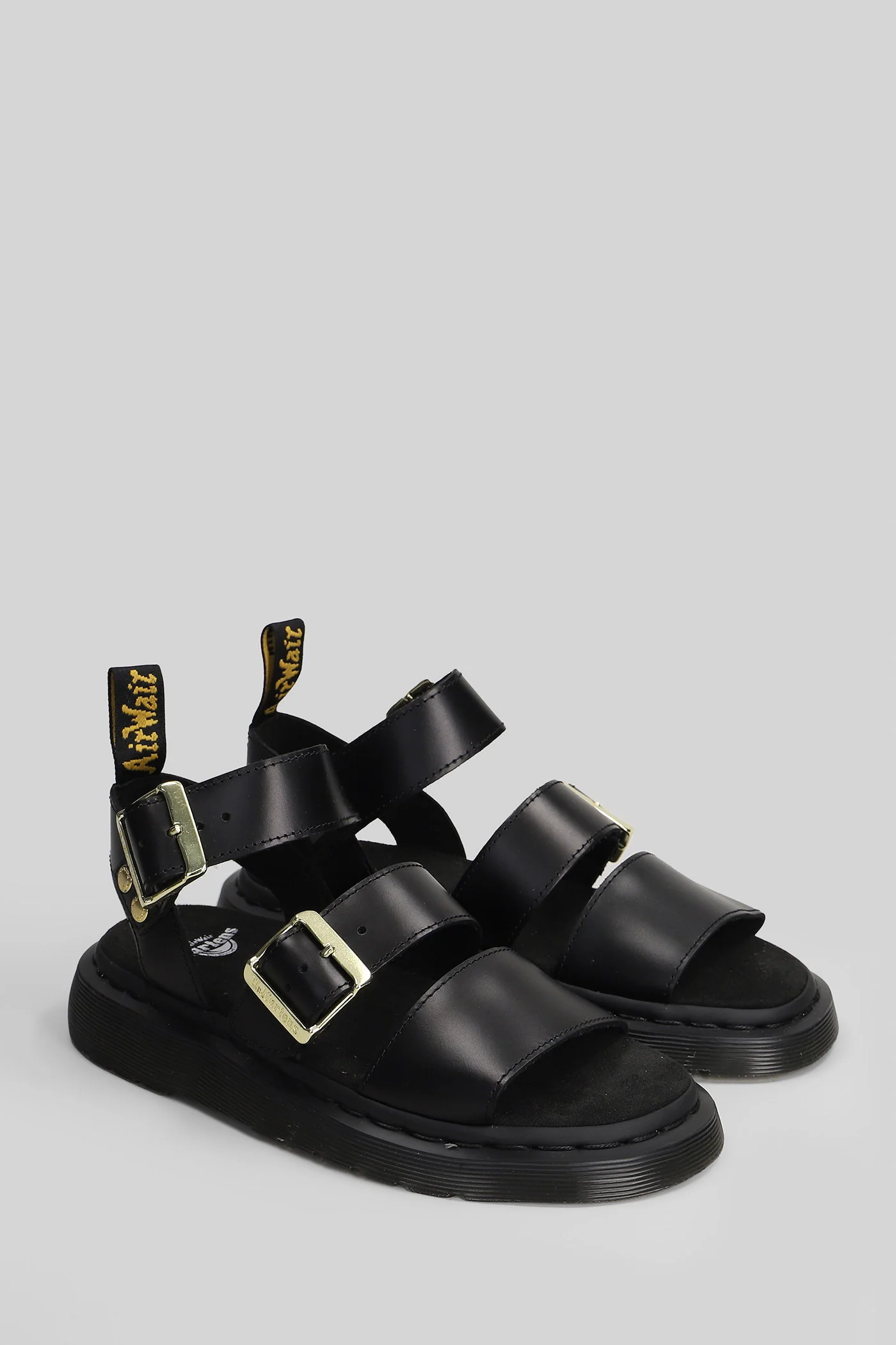 Gryphon Flat sandal-slipper in black leather - Image 2