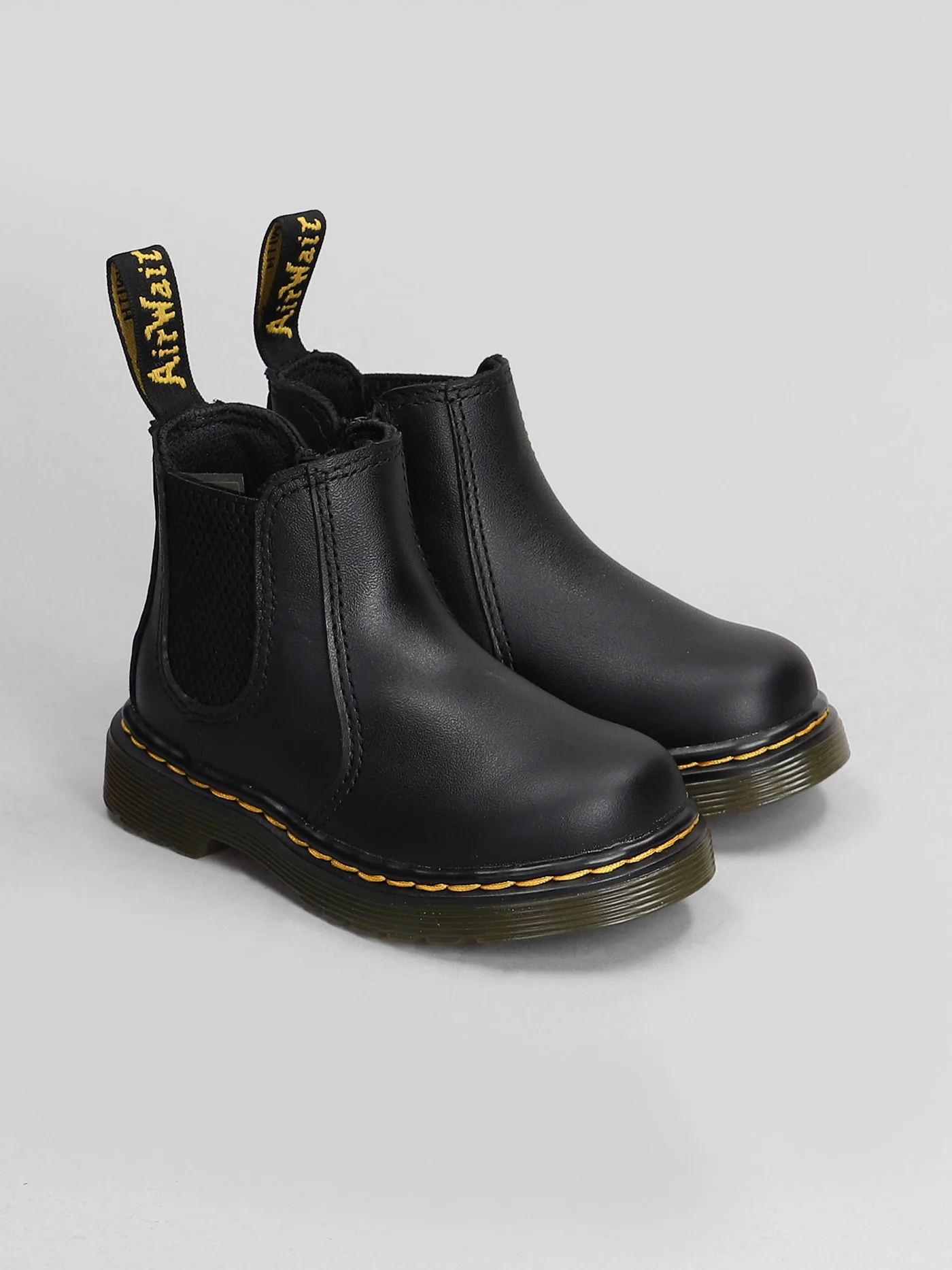 2976 T Combat boots in black leather - Image 2