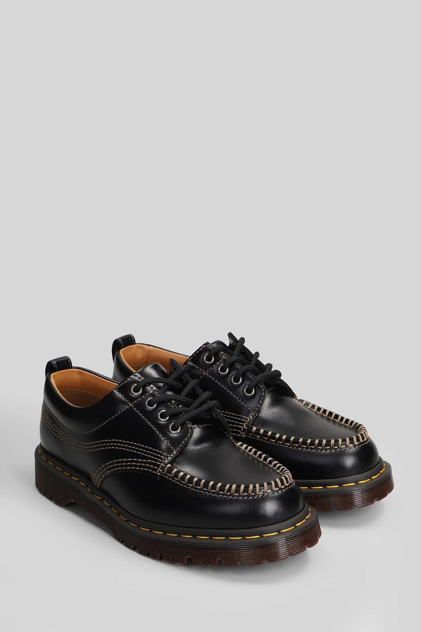 Lowell Lace up shoes in black leather - Image 2
