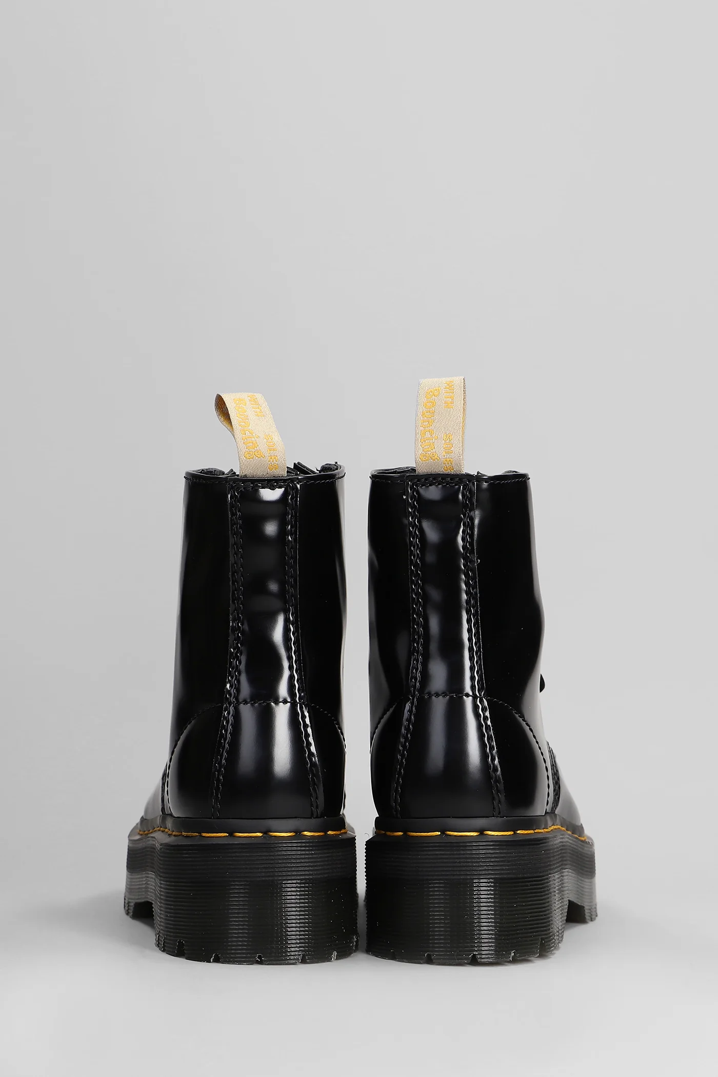 Vegan Sinclair Combat boots in black Synthetic - Image 4