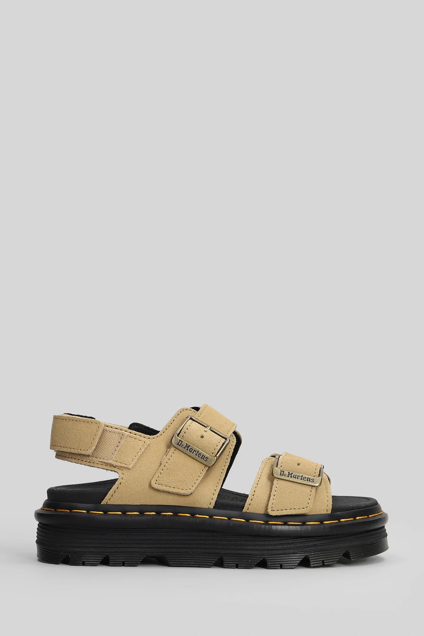 Zebzag Sandals in beige suede