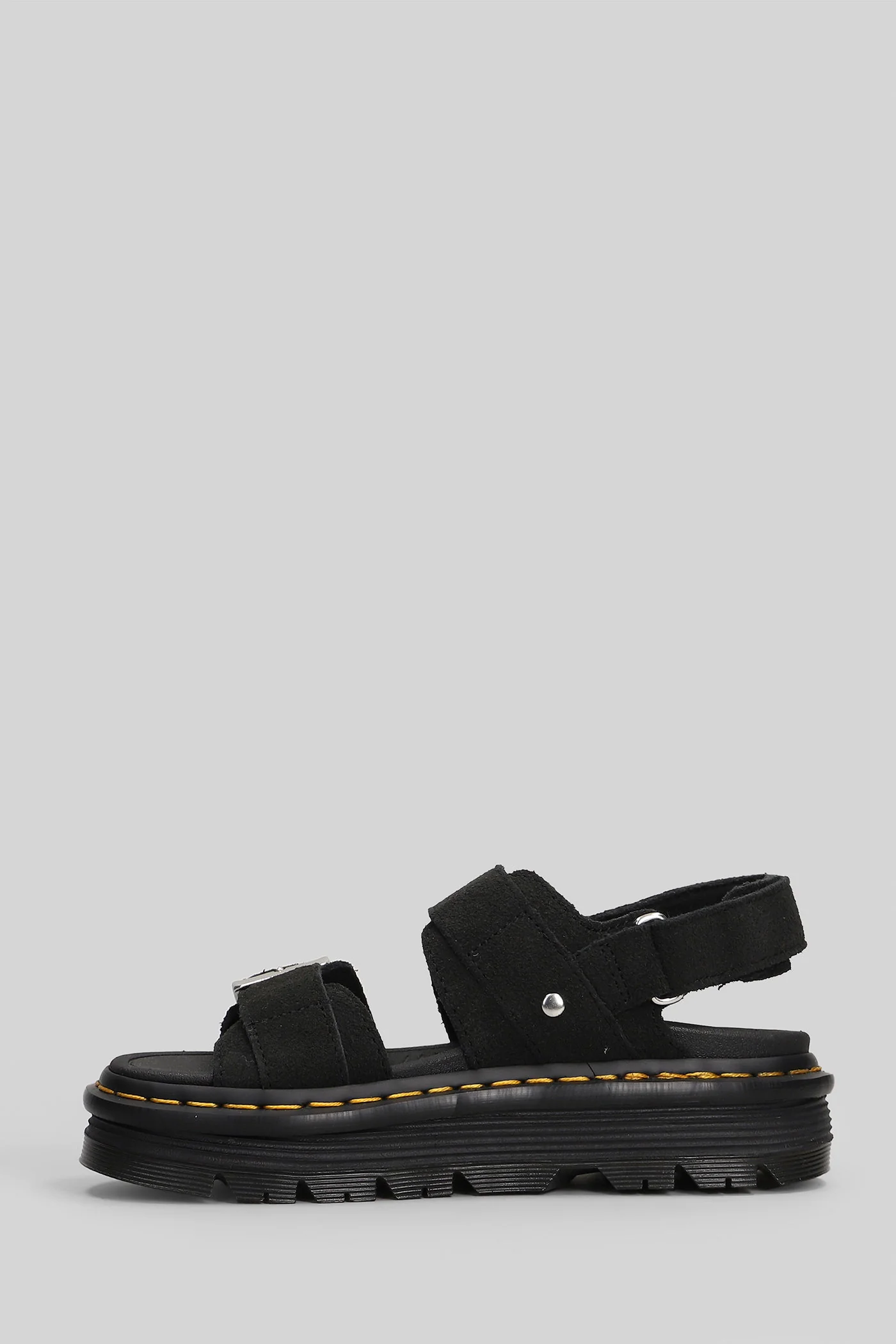 Zebzag Sandals in black suede - Image 3