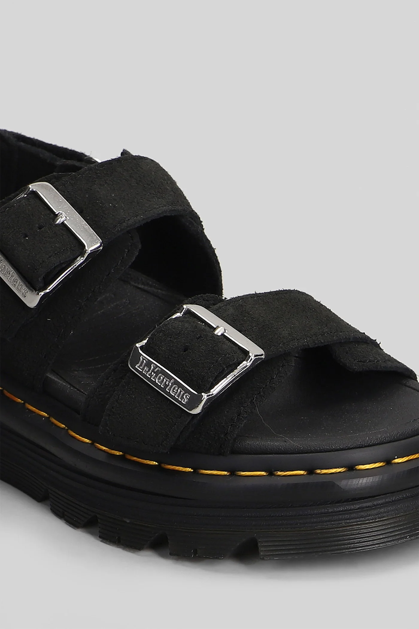 Zebzag Sandals in black suede - Image 5