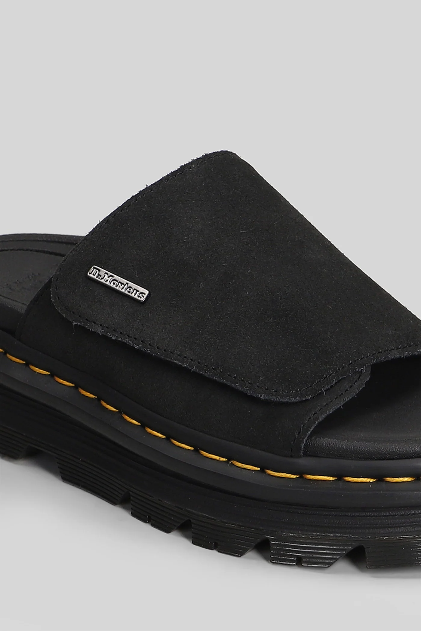 Zebzag Slide in black suede - Image 5
