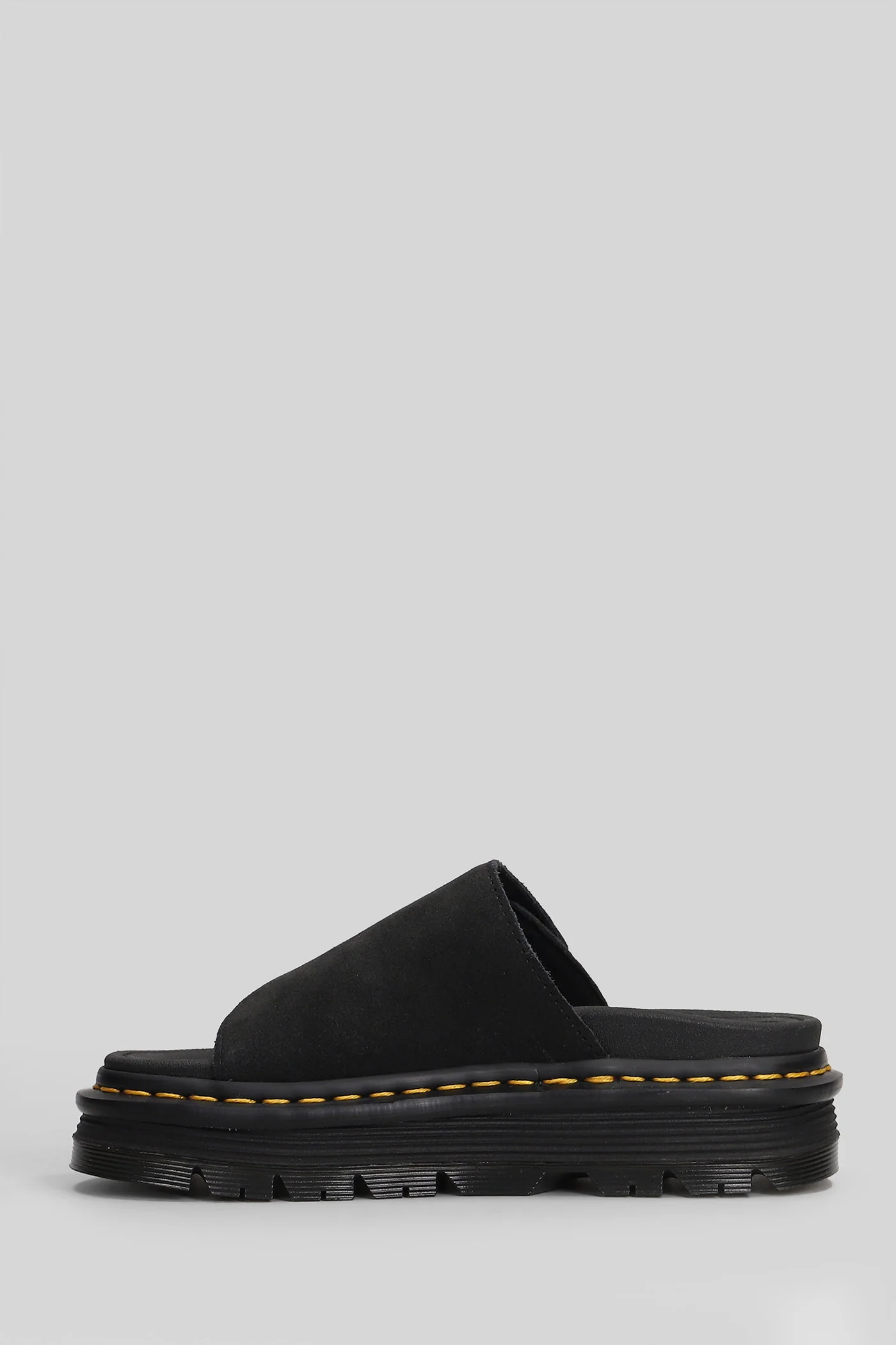 Zebzag Slide in black suede - Image 8