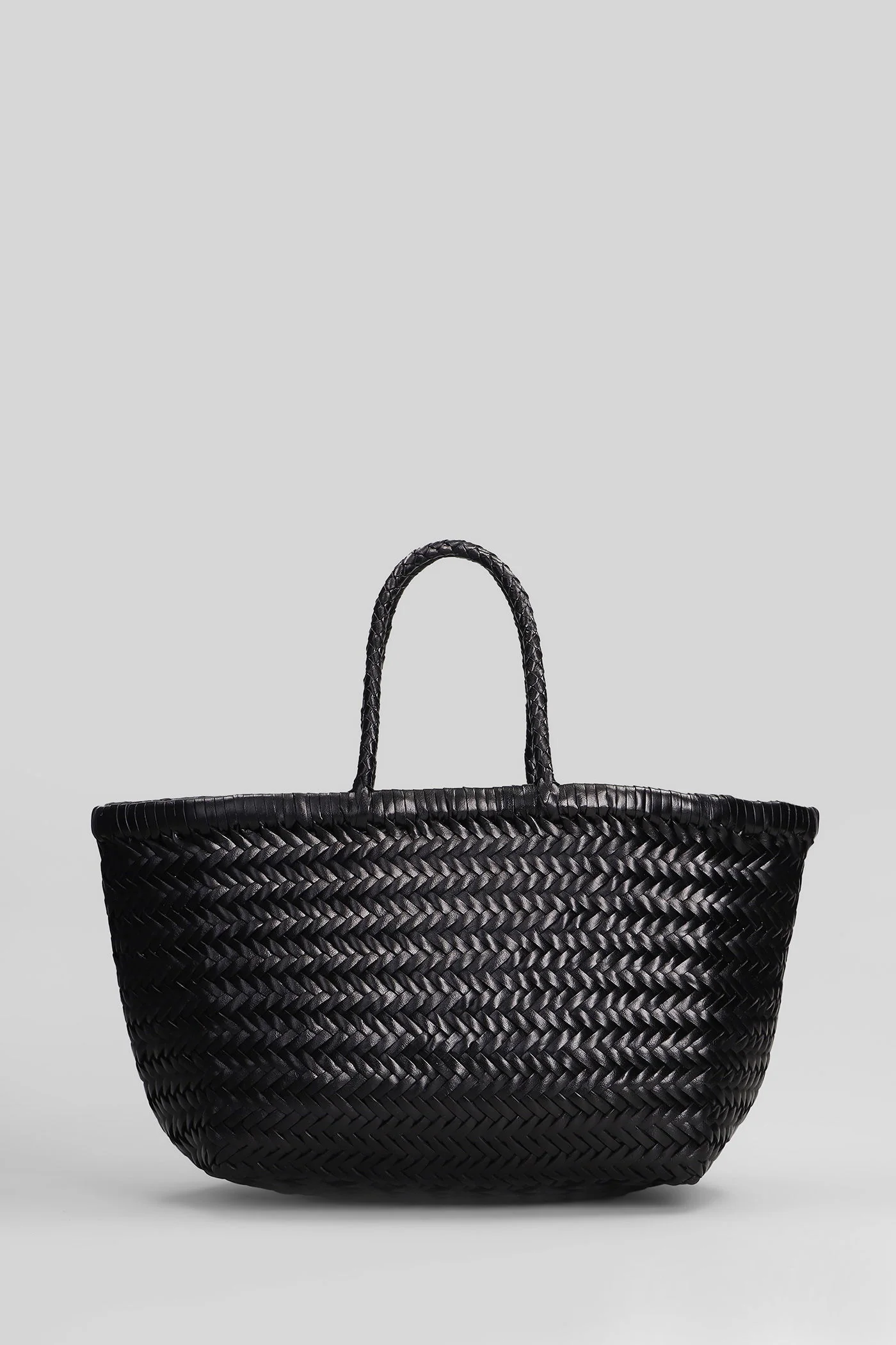 Bamboo 3 jump small Tote in black leather