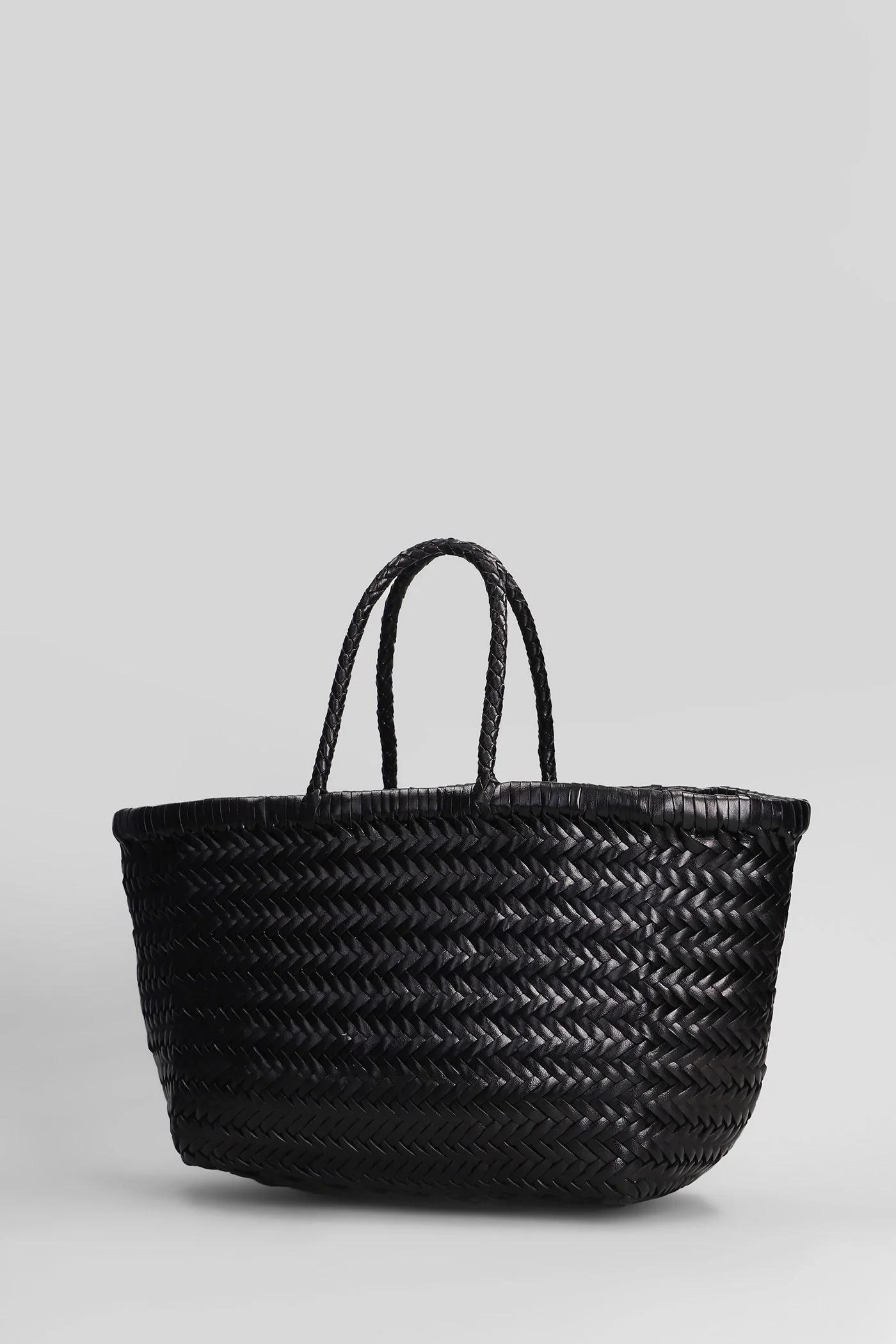 Bamboo 3 jump small Tote in black leather - Image 2
