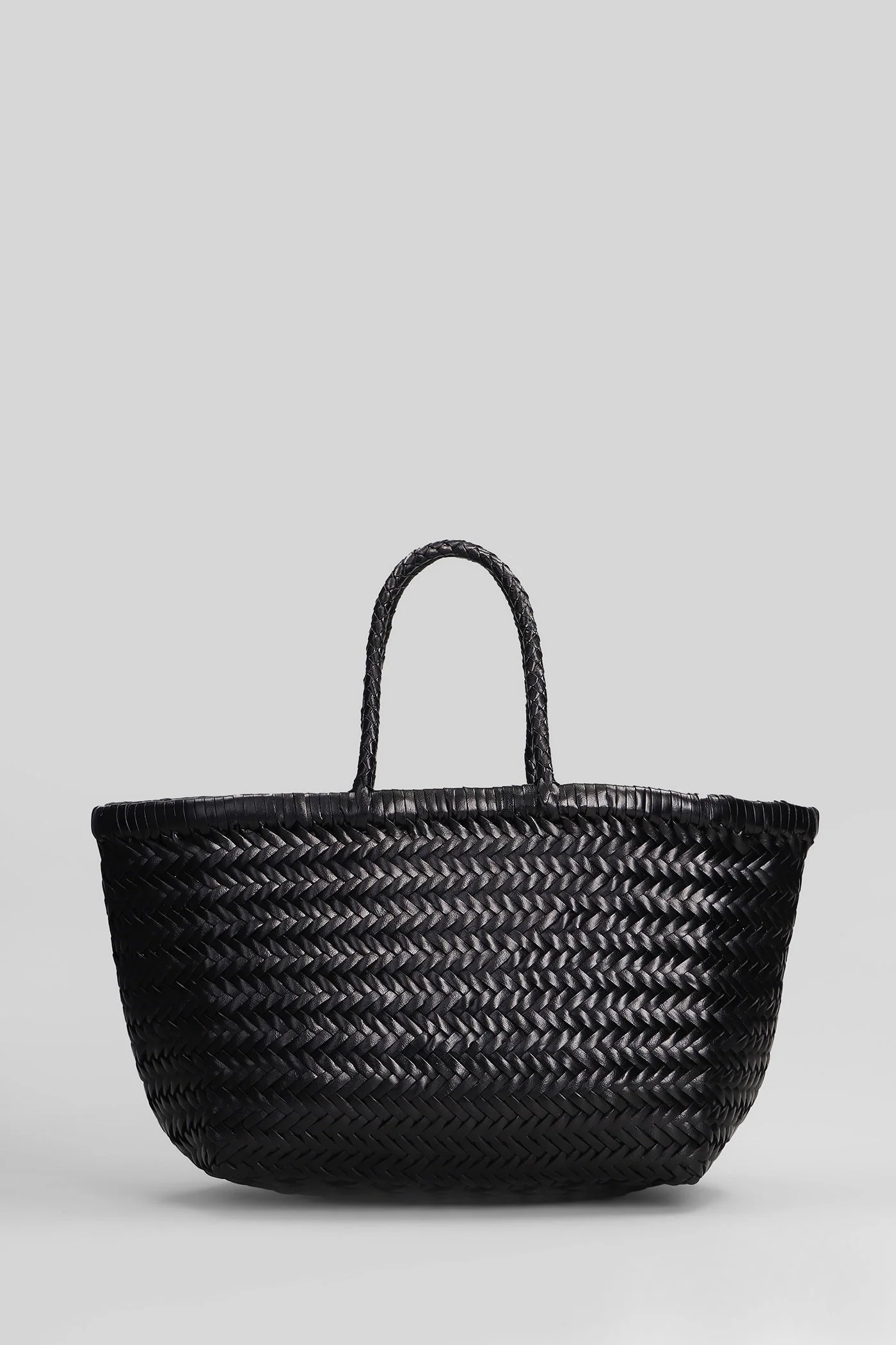 Bamboo 3 jump small Tote in black leather - Image 3