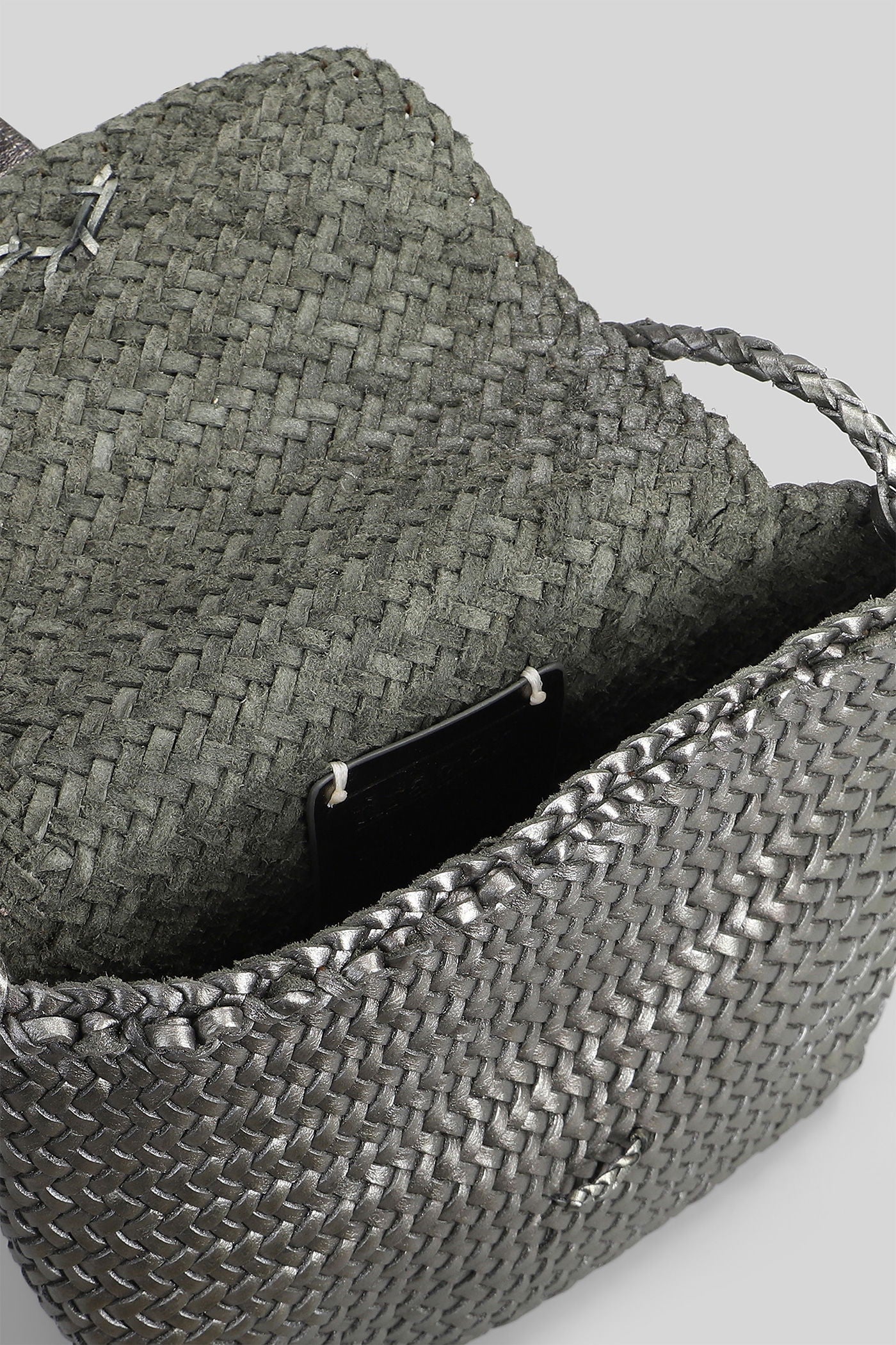 Mini City Bag Shoulder bag in Gunmetal leather - Image 4