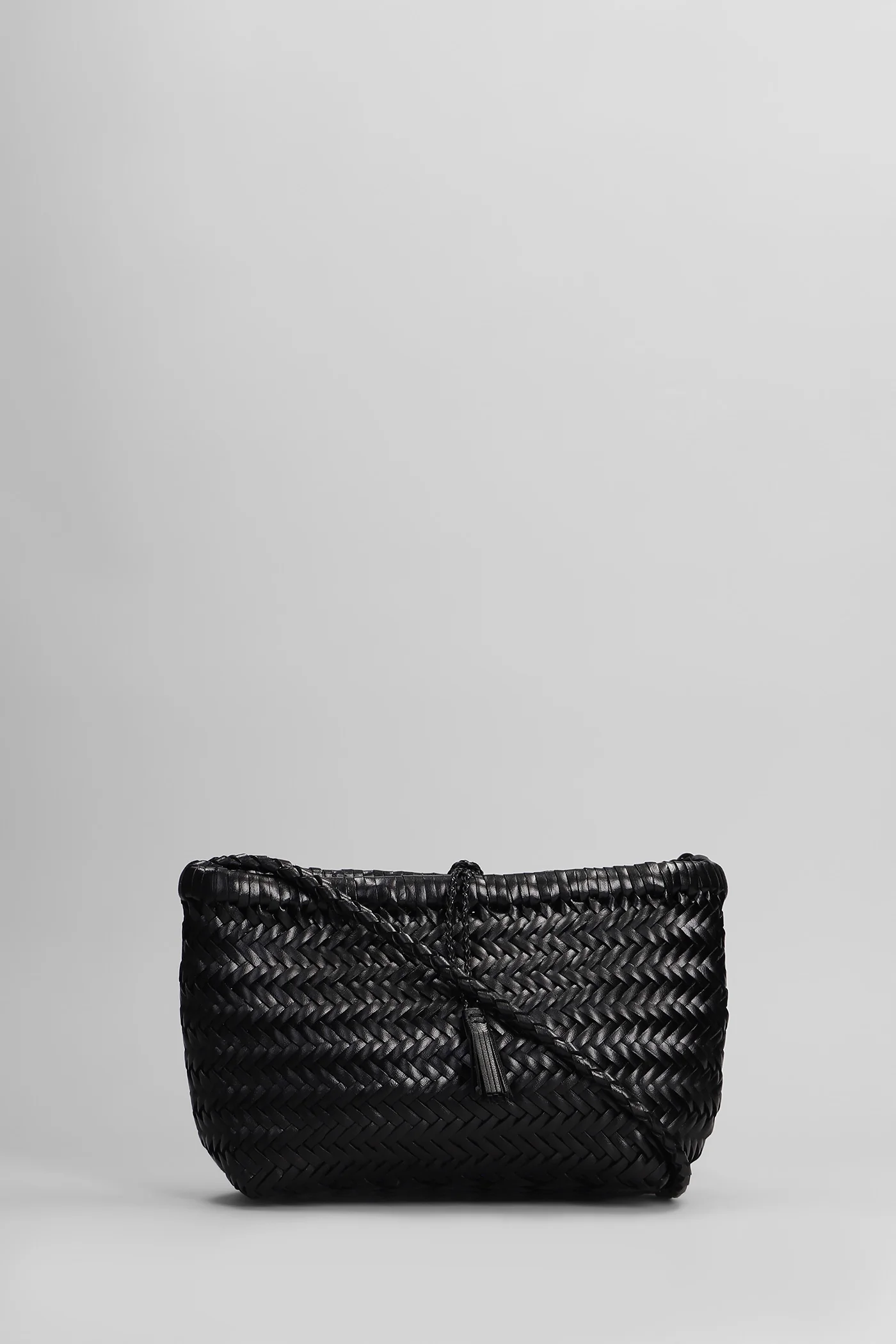Minsu Mini Basket Hand bag in black leather