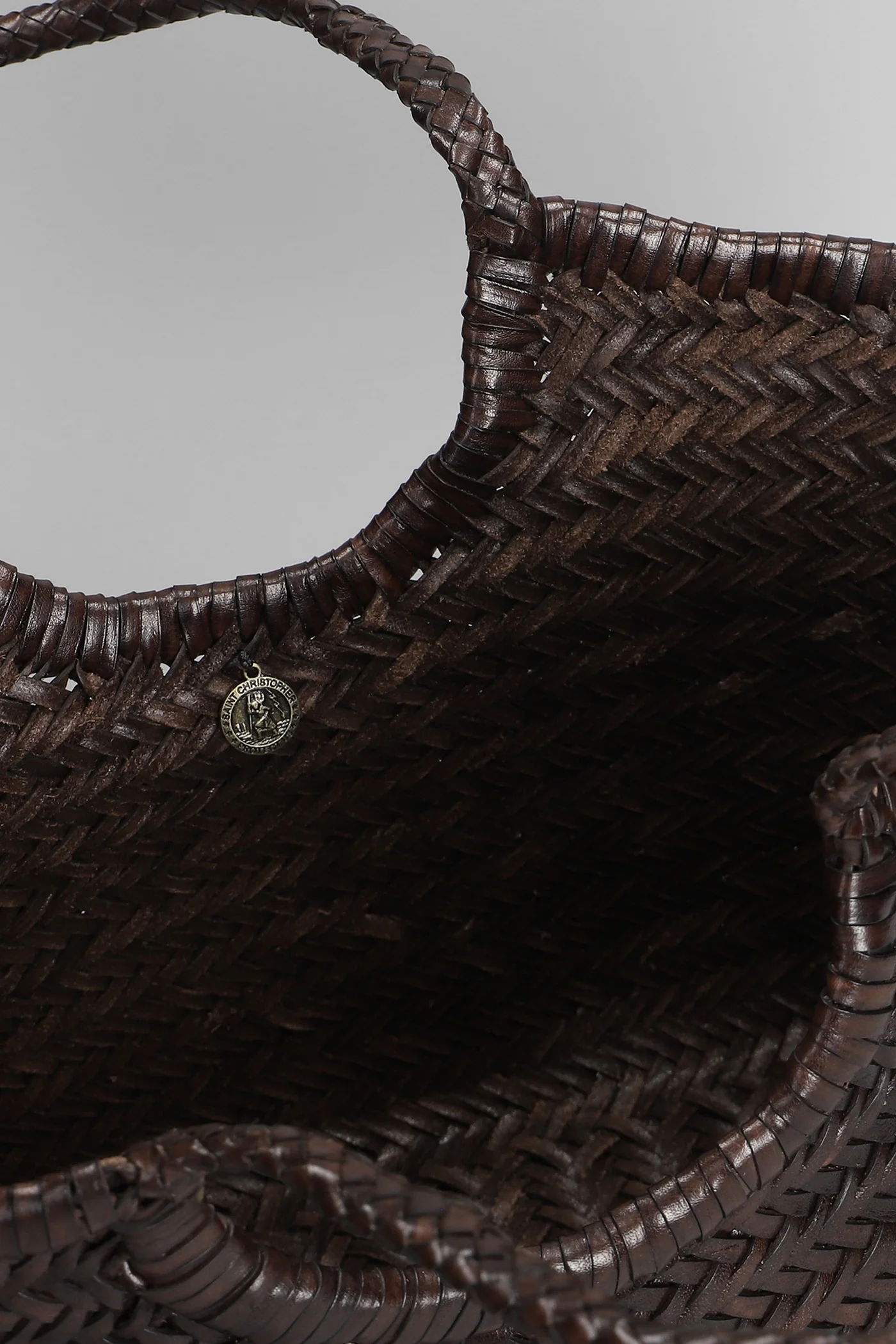 Nantucket Basket Big Tote in brown leather - Image 4