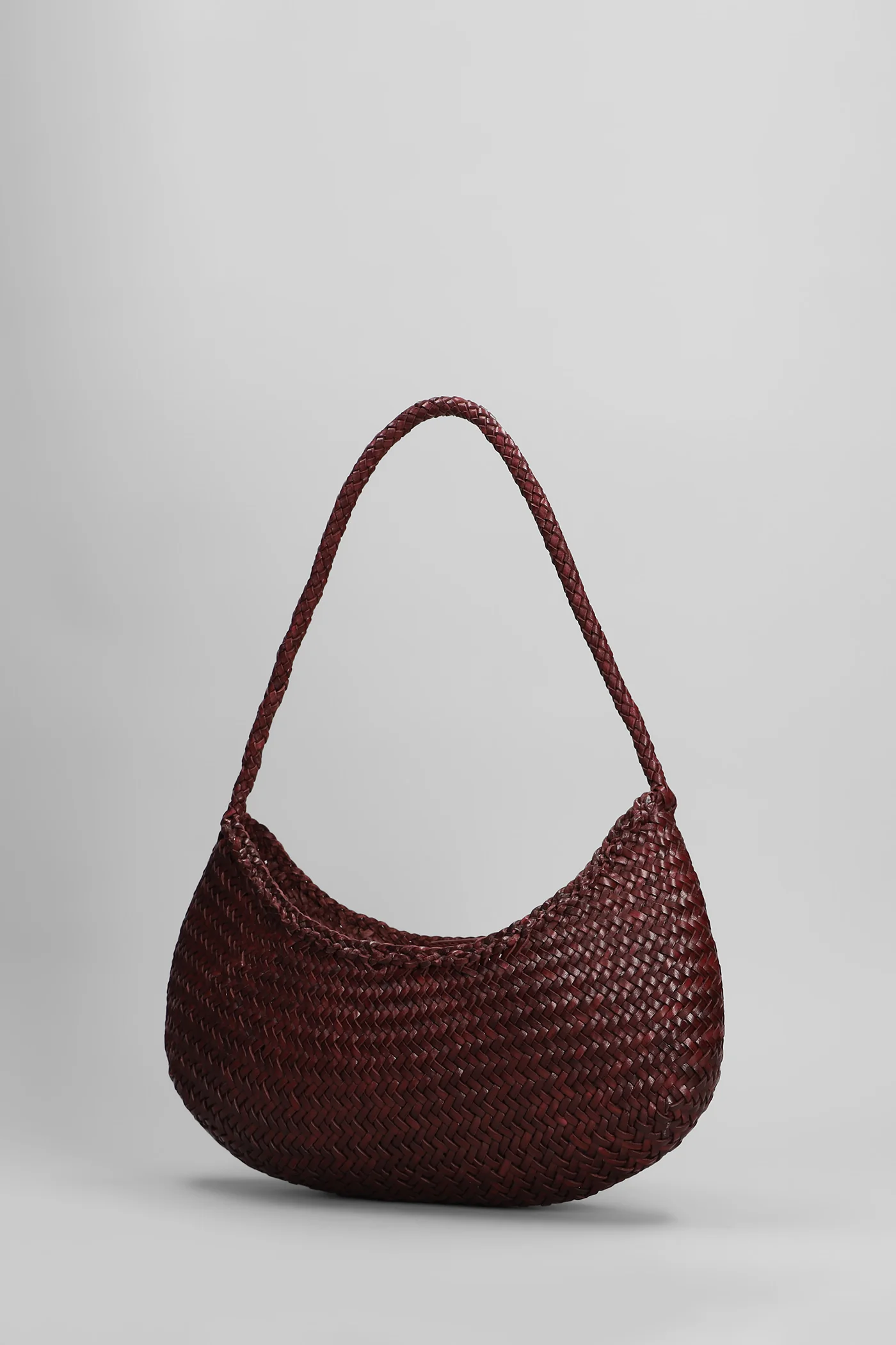 Nova Luna Hand bag in bordeaux leather - Image 2