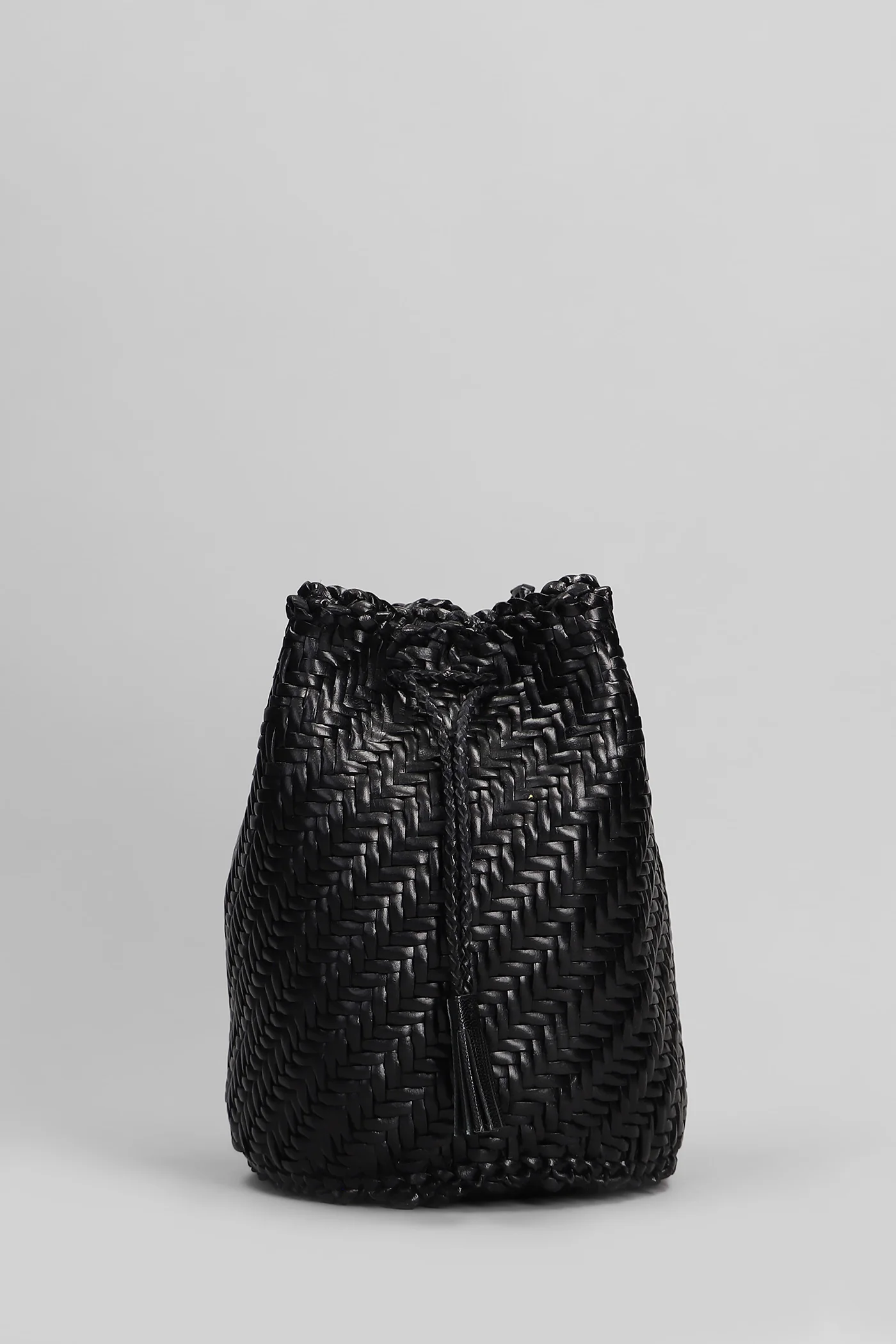 Pompom Double Jump Shoulder bag in black leather - Image 3