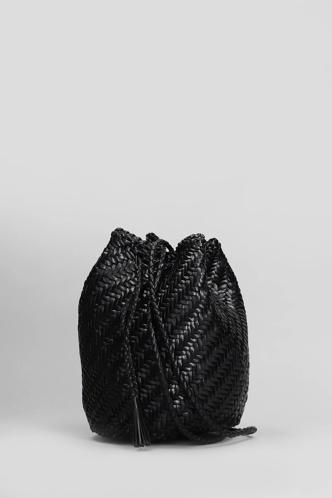 Pompom Double Jump Shoulder bag in black leather - Image 2