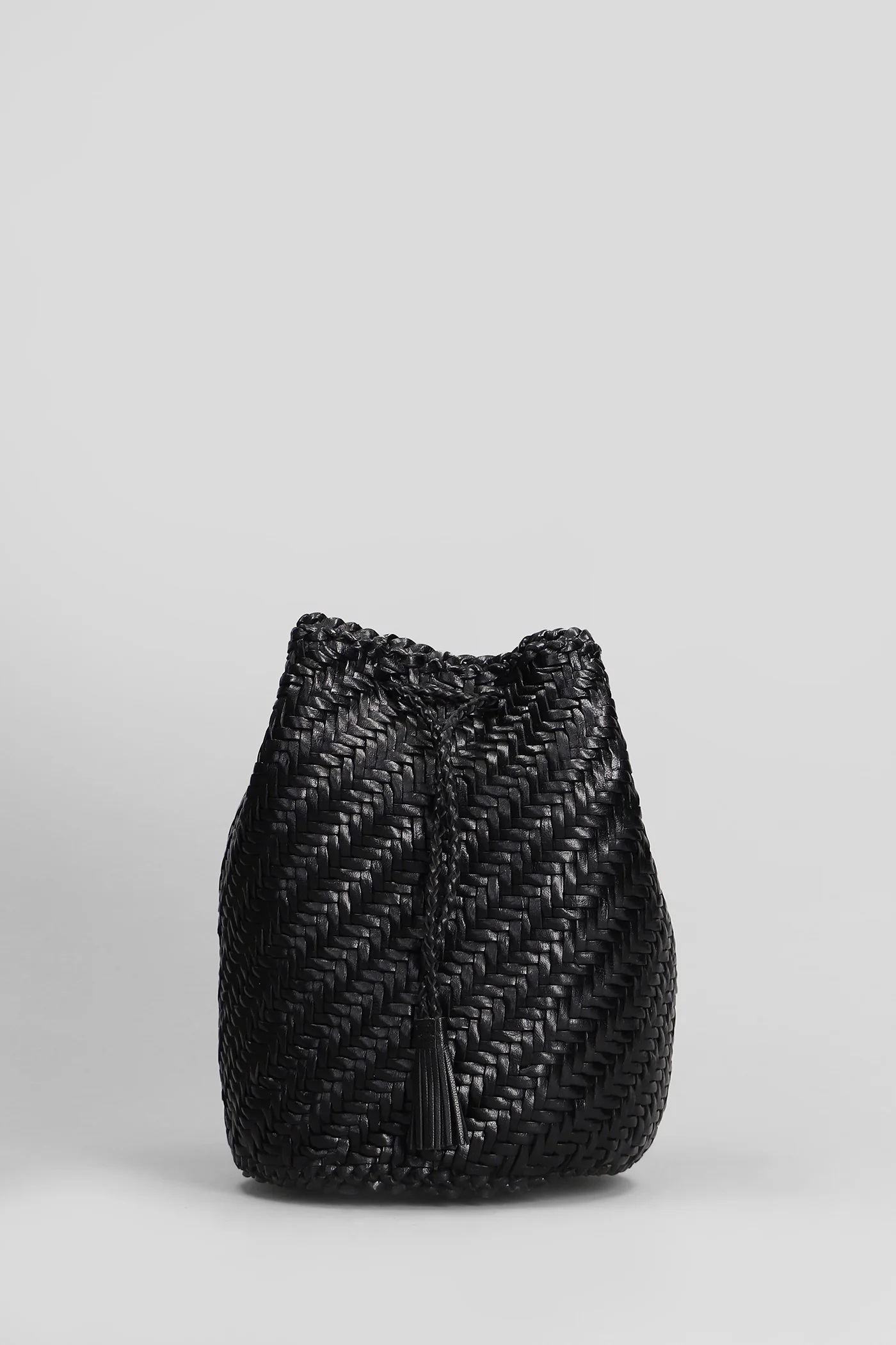 Pompom Double Jump Shoulder bag in black leather - Image 3