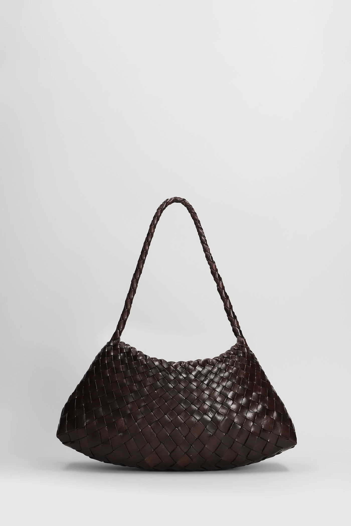 Rosanna Mini Hand bag in brown leather - Image 3